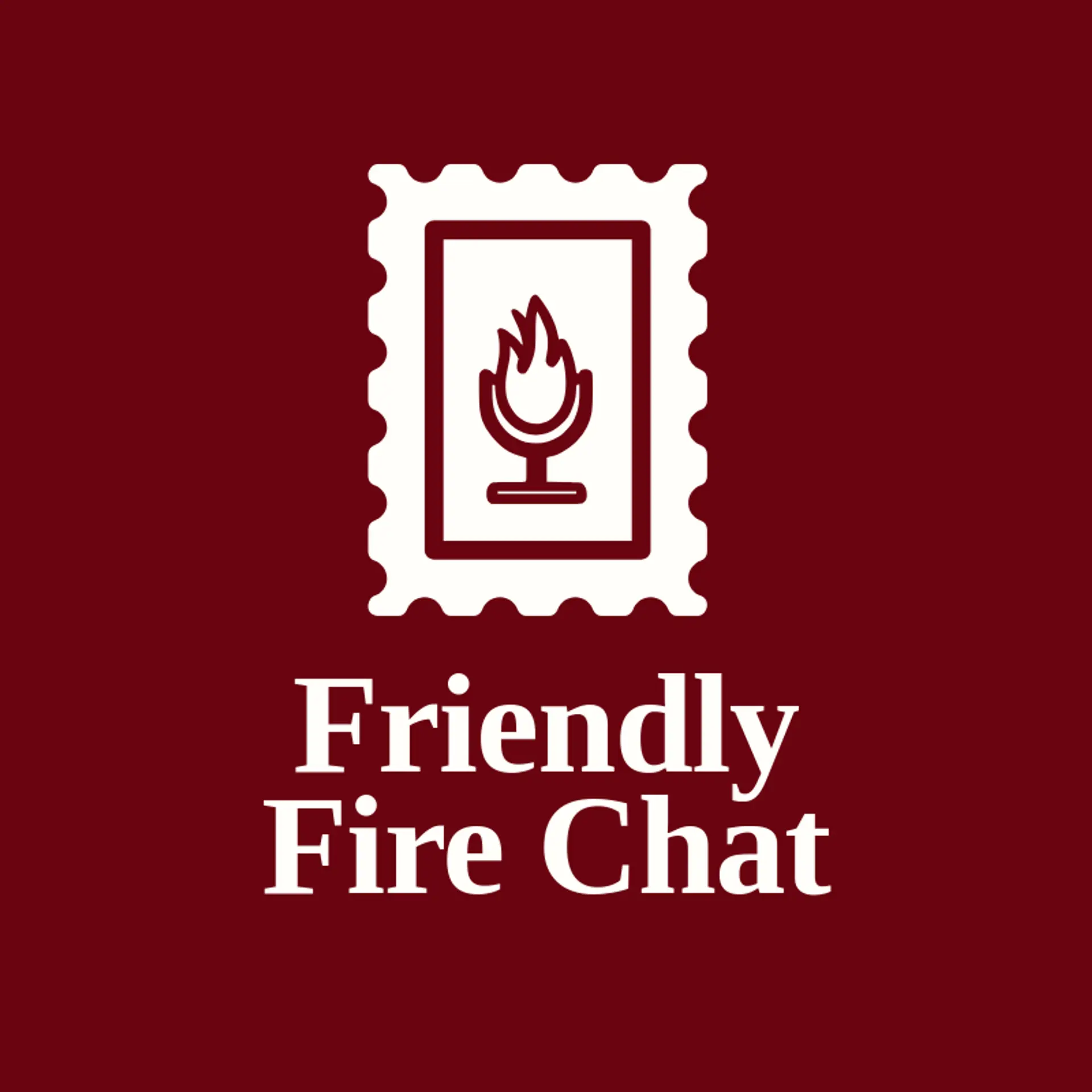 Friendly Fire Chat logo for talk show