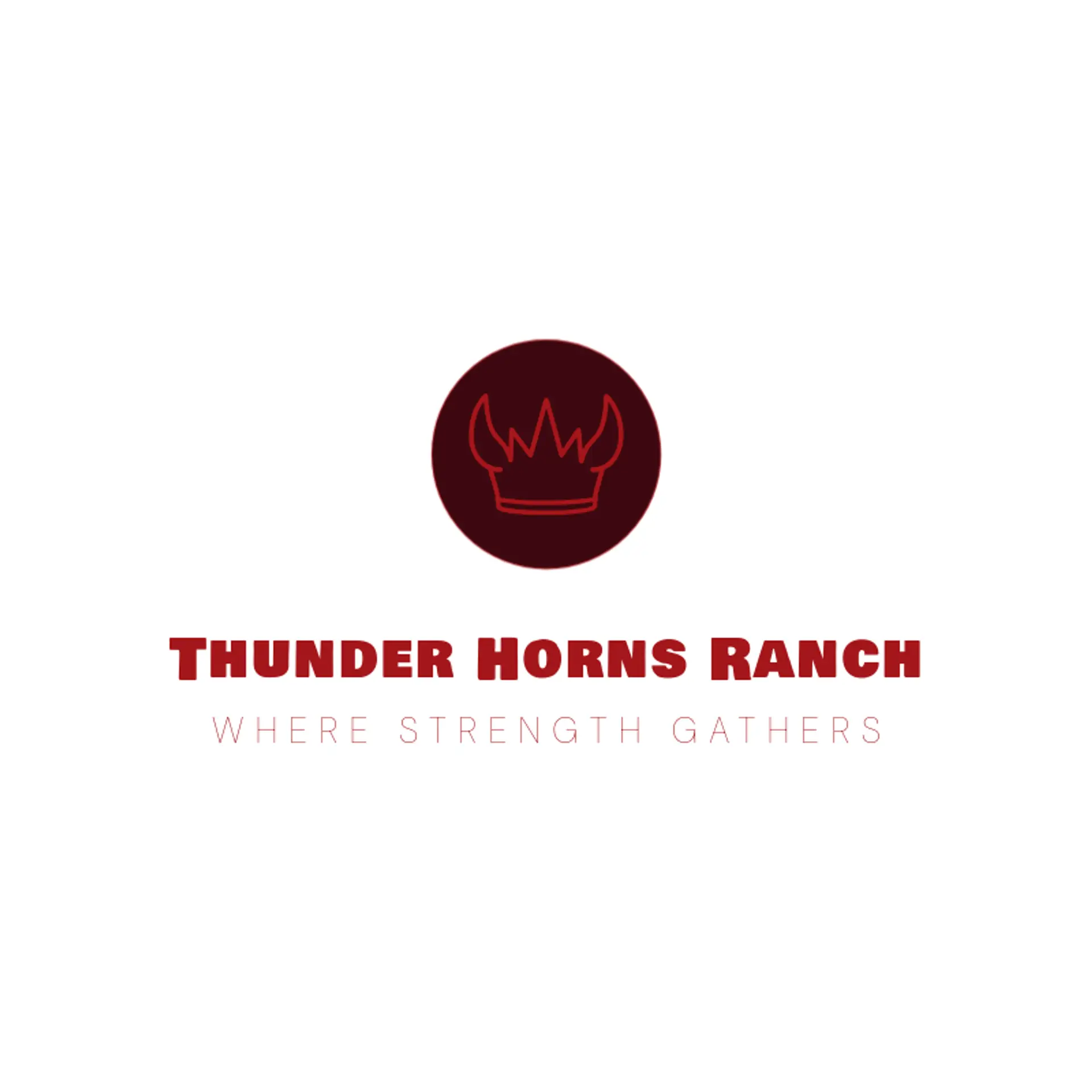 Thunder Horns Ranch logo for bull