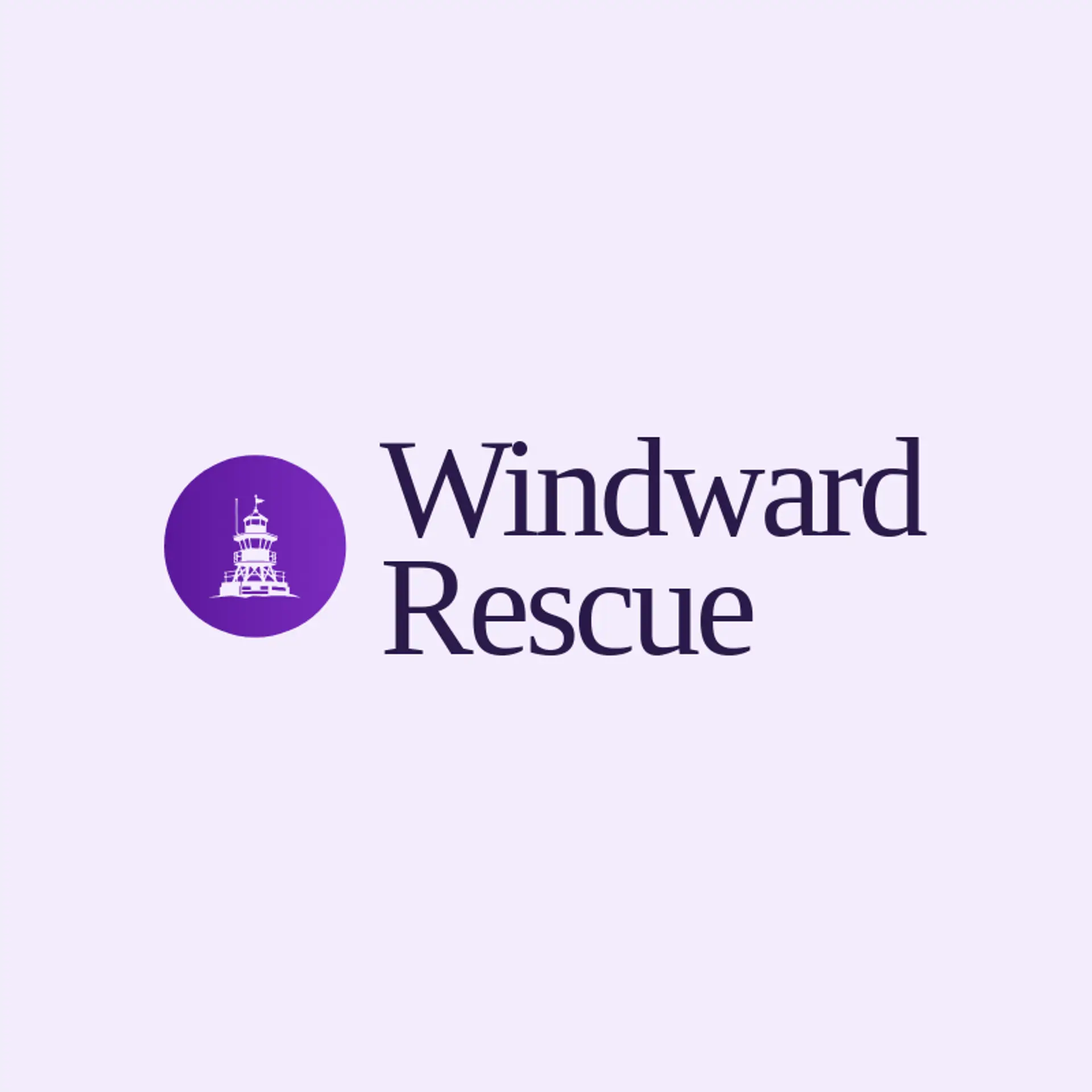 Windward Rescue logo for coast guard