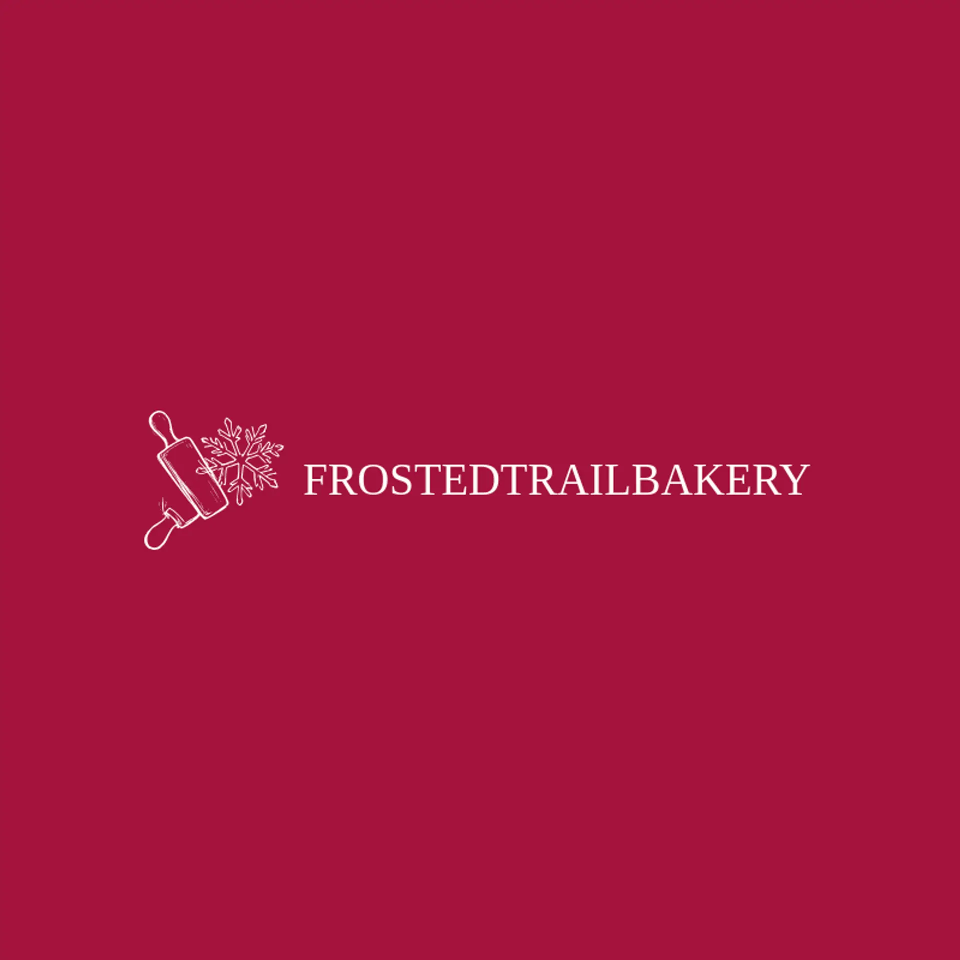 Frosted Trail Bakery logo for winter