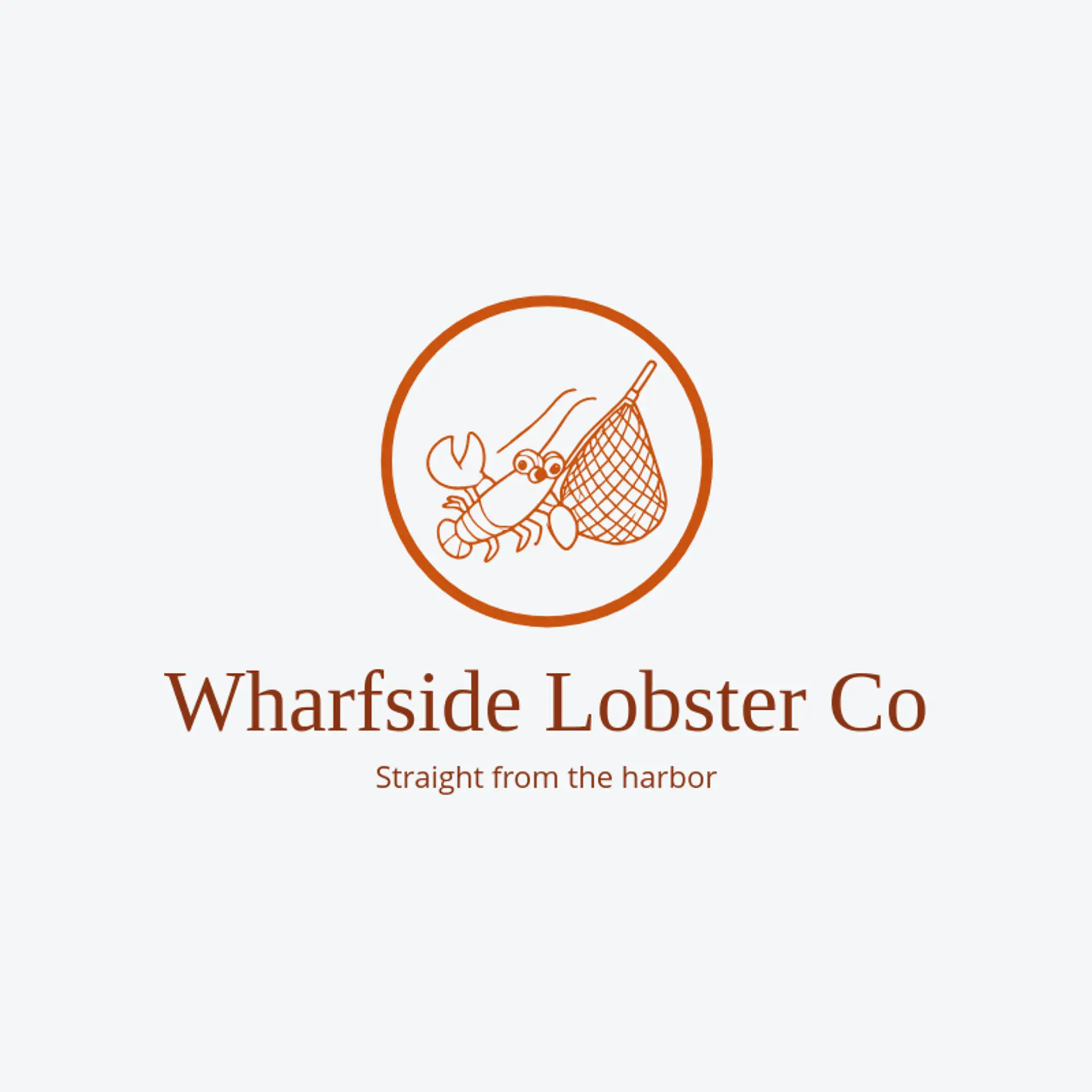 Wharfside Lobster Co logo for lobster