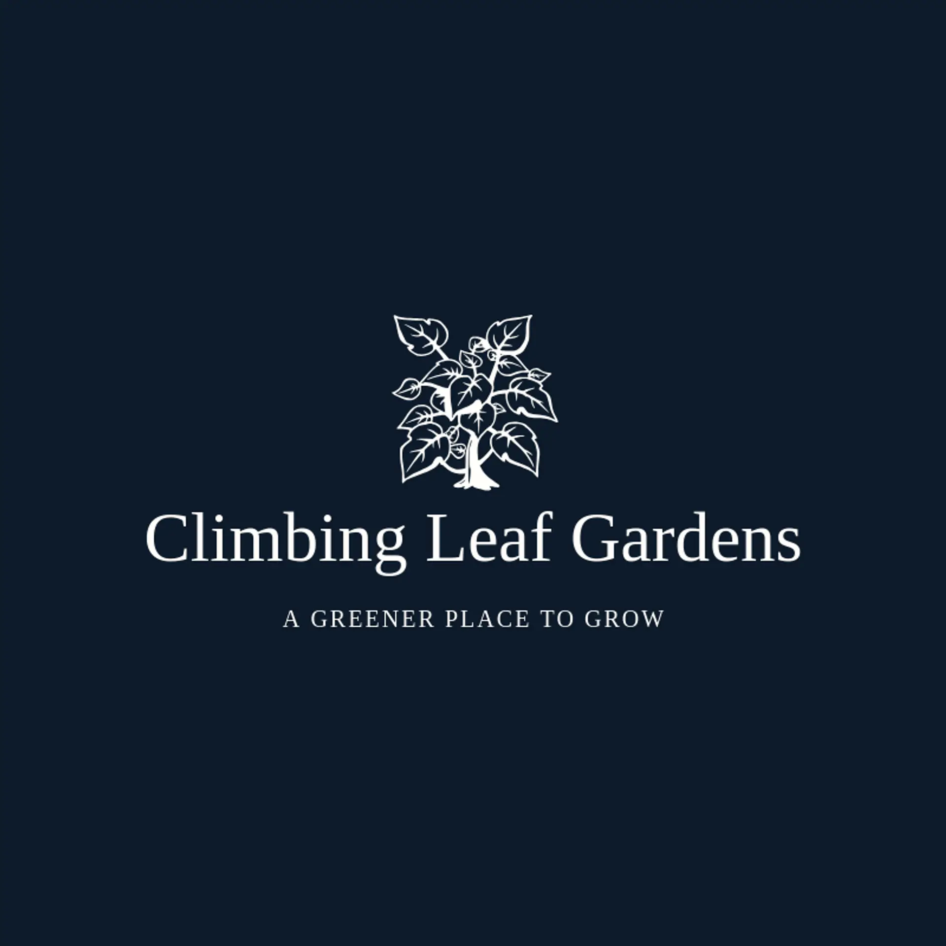 Climbing Leaf Gardens logo for vine