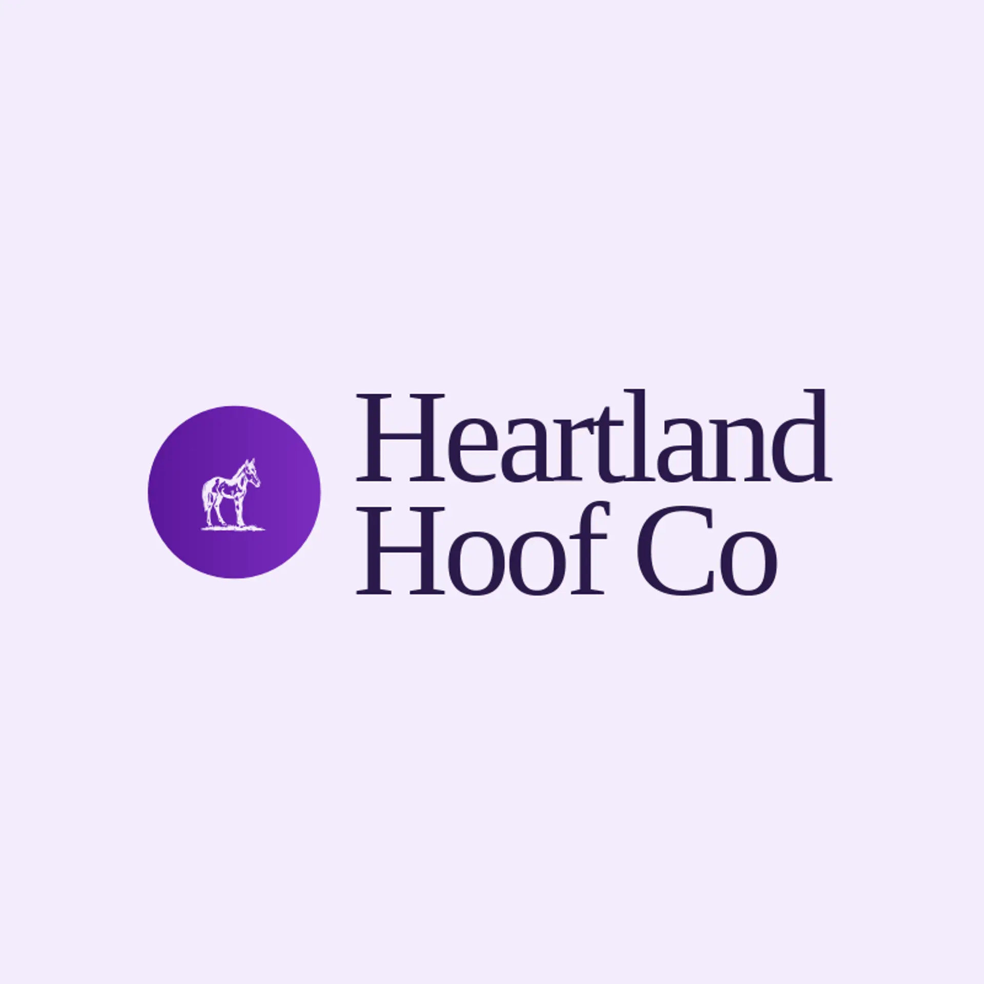 Heartland Hoof Co logo for colt