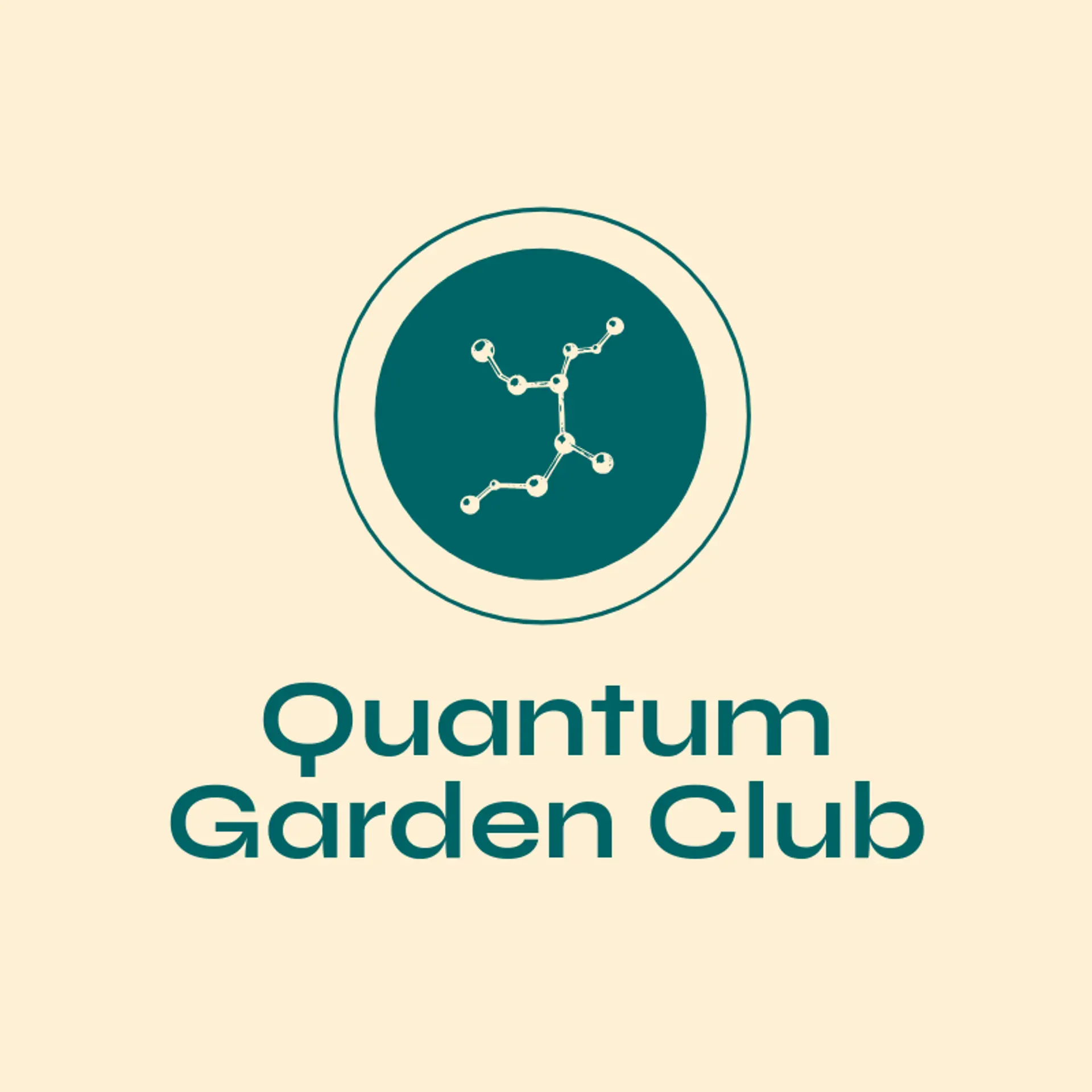 Quantum Garden Club logo for atom