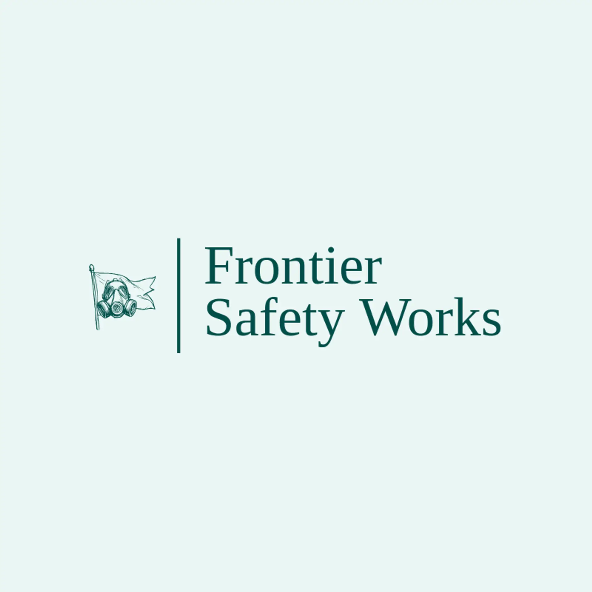 Frontier Safety Works logo for gas mask