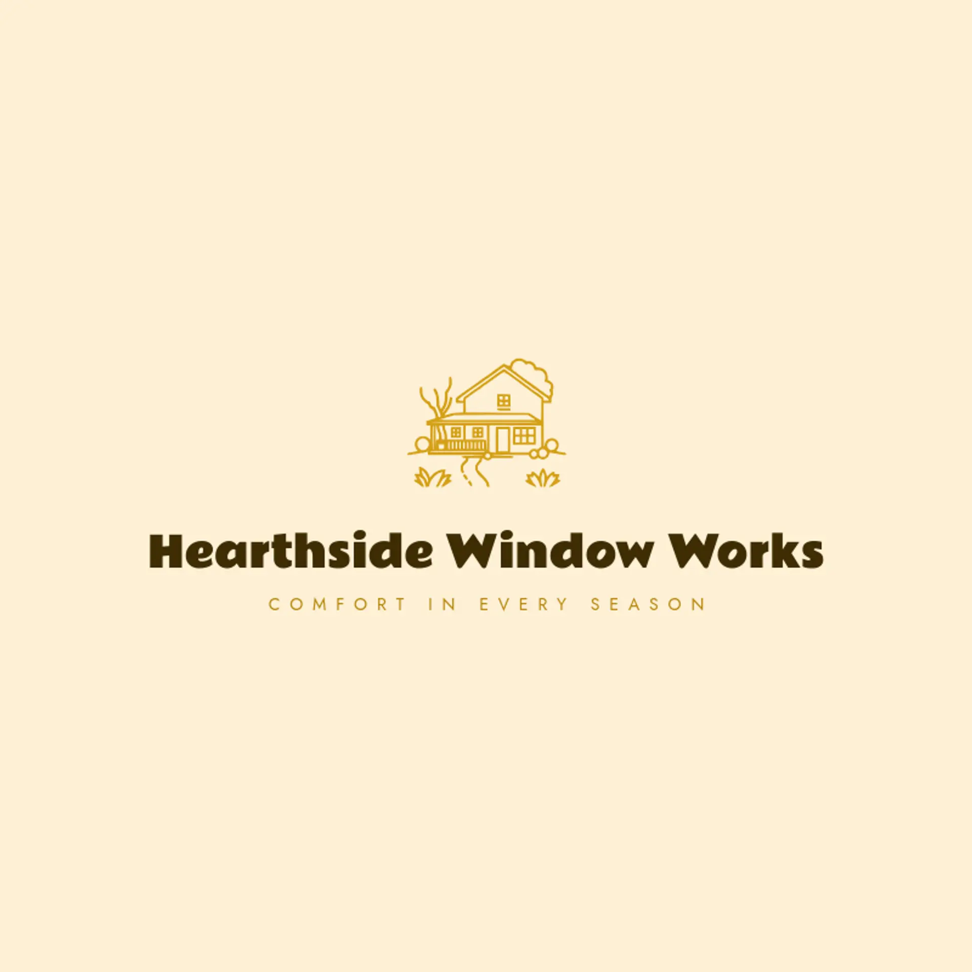 Hearthside Window Works logo for window