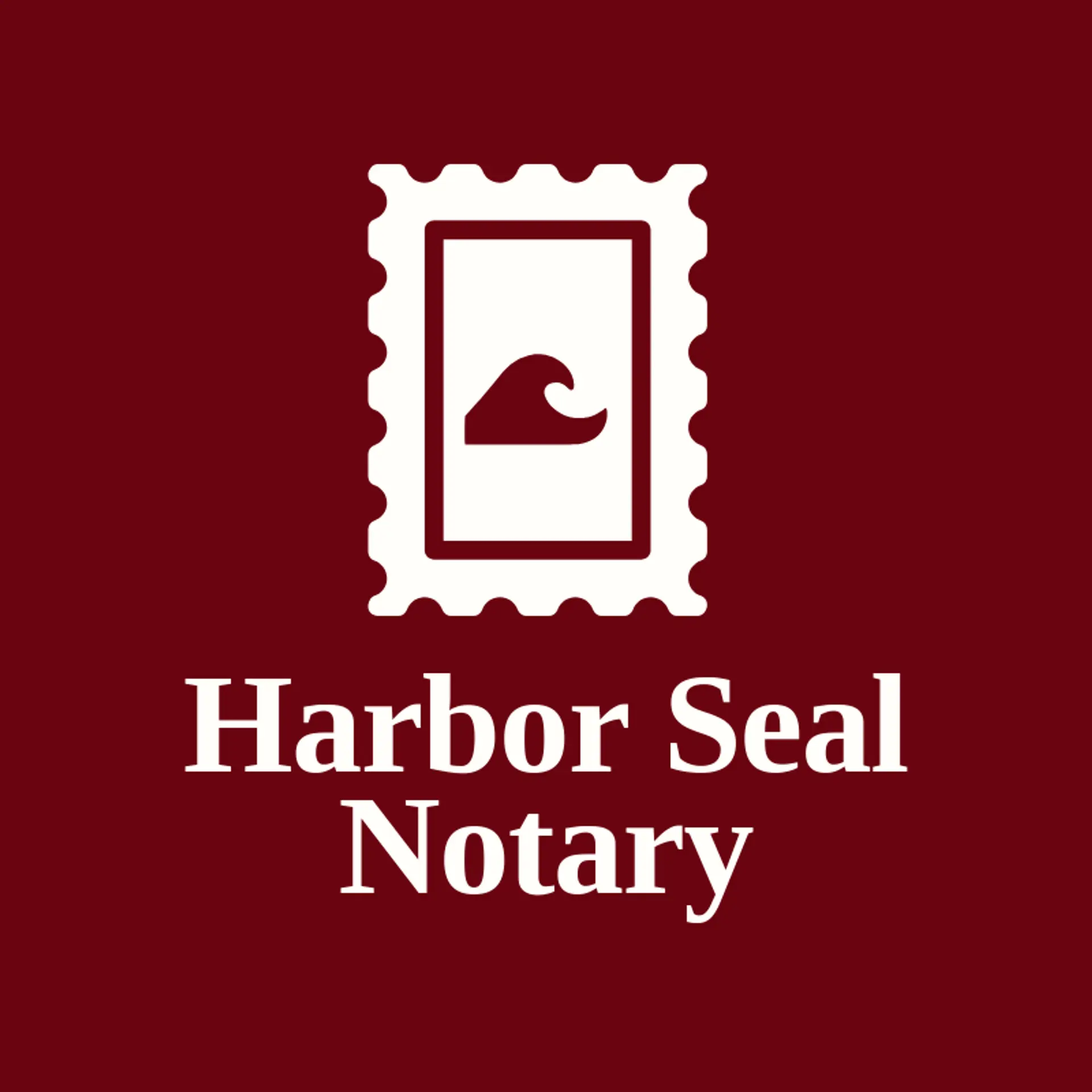 Harbor Seal Notary logo for notary public