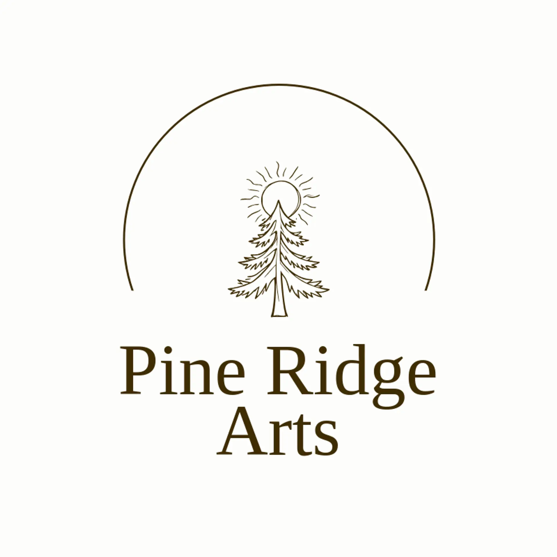Pine Ridge Arts logo for native american