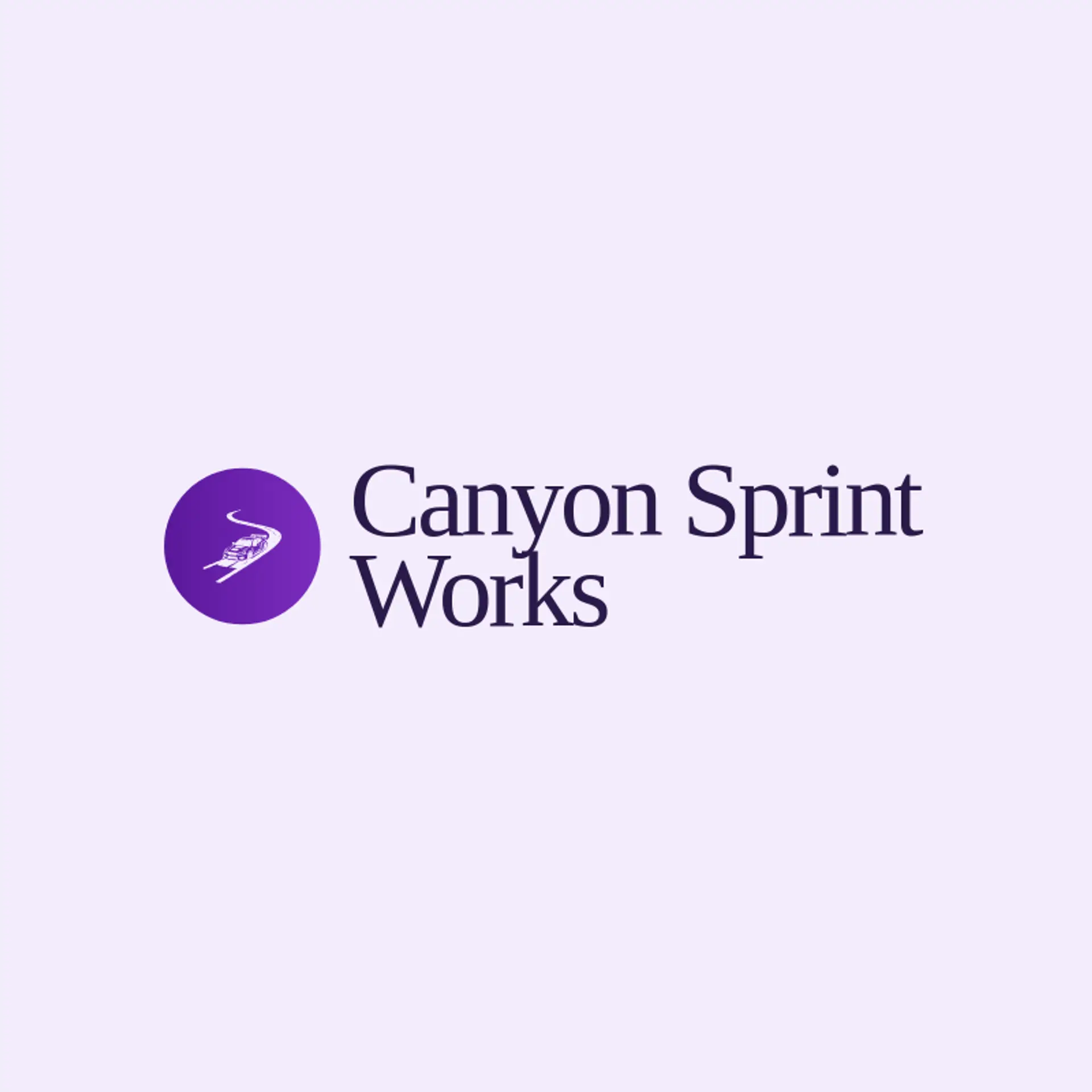 Canyon Sprint Works logo for race