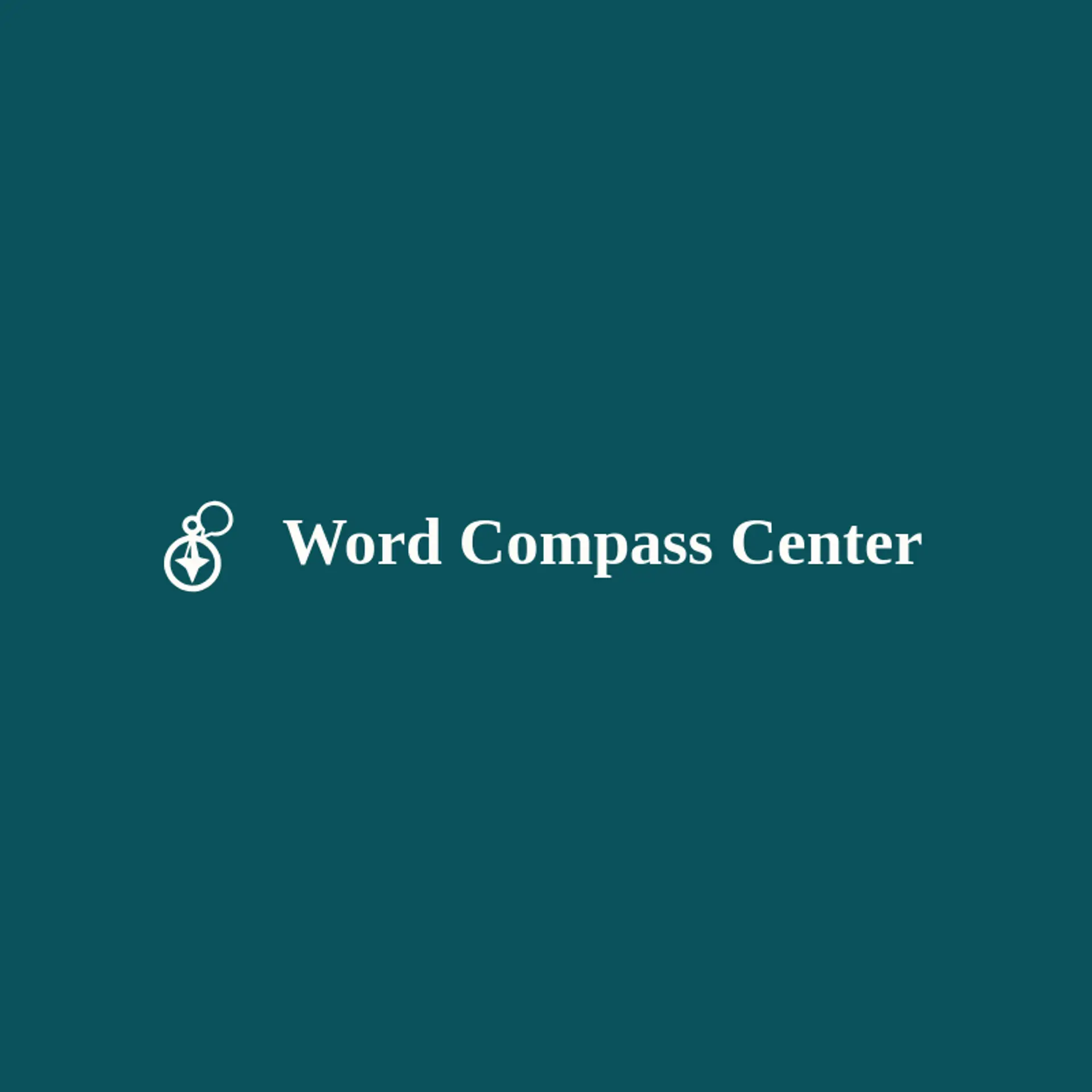 Word Compass Center logo for language