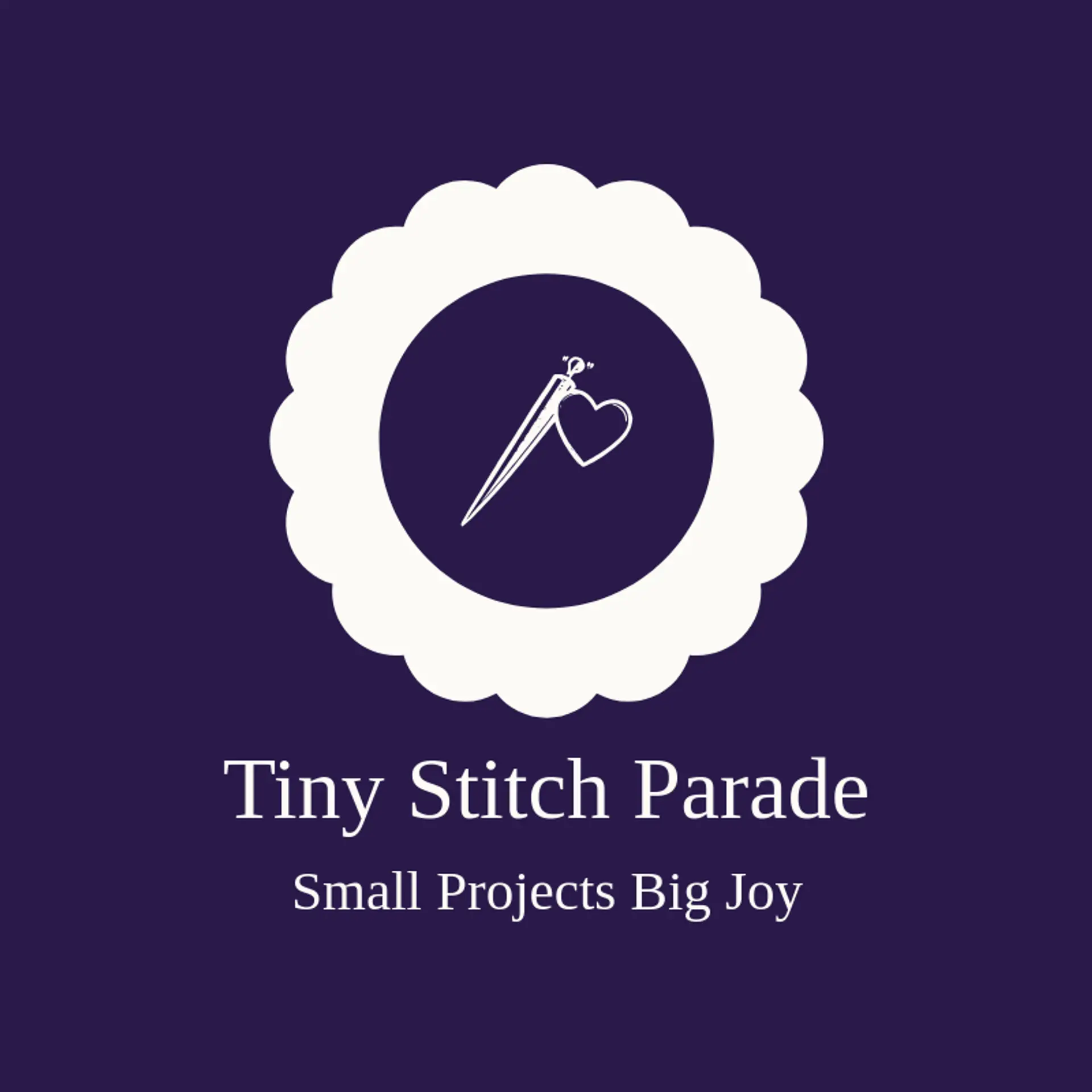 Tiny Stitch Parade logo for sewing