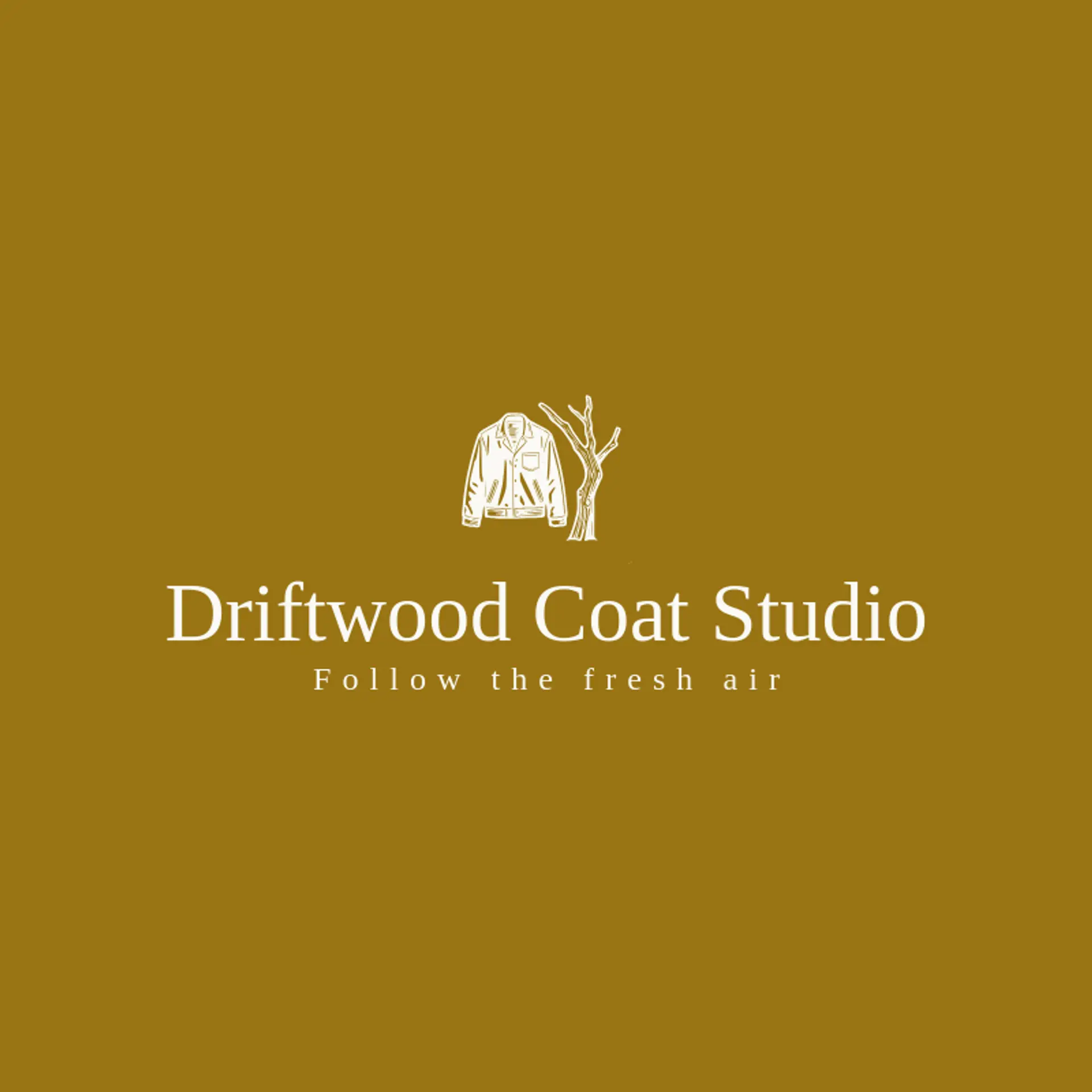 Driftwood Coat Studio logo for jacket