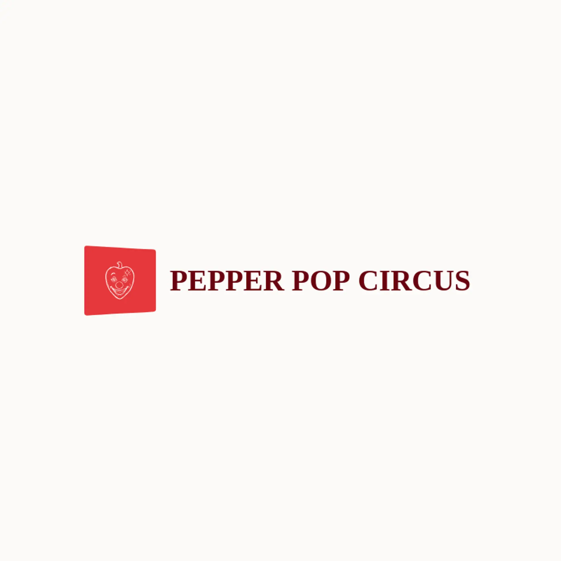 Pepper Pop Circus logo for clown
