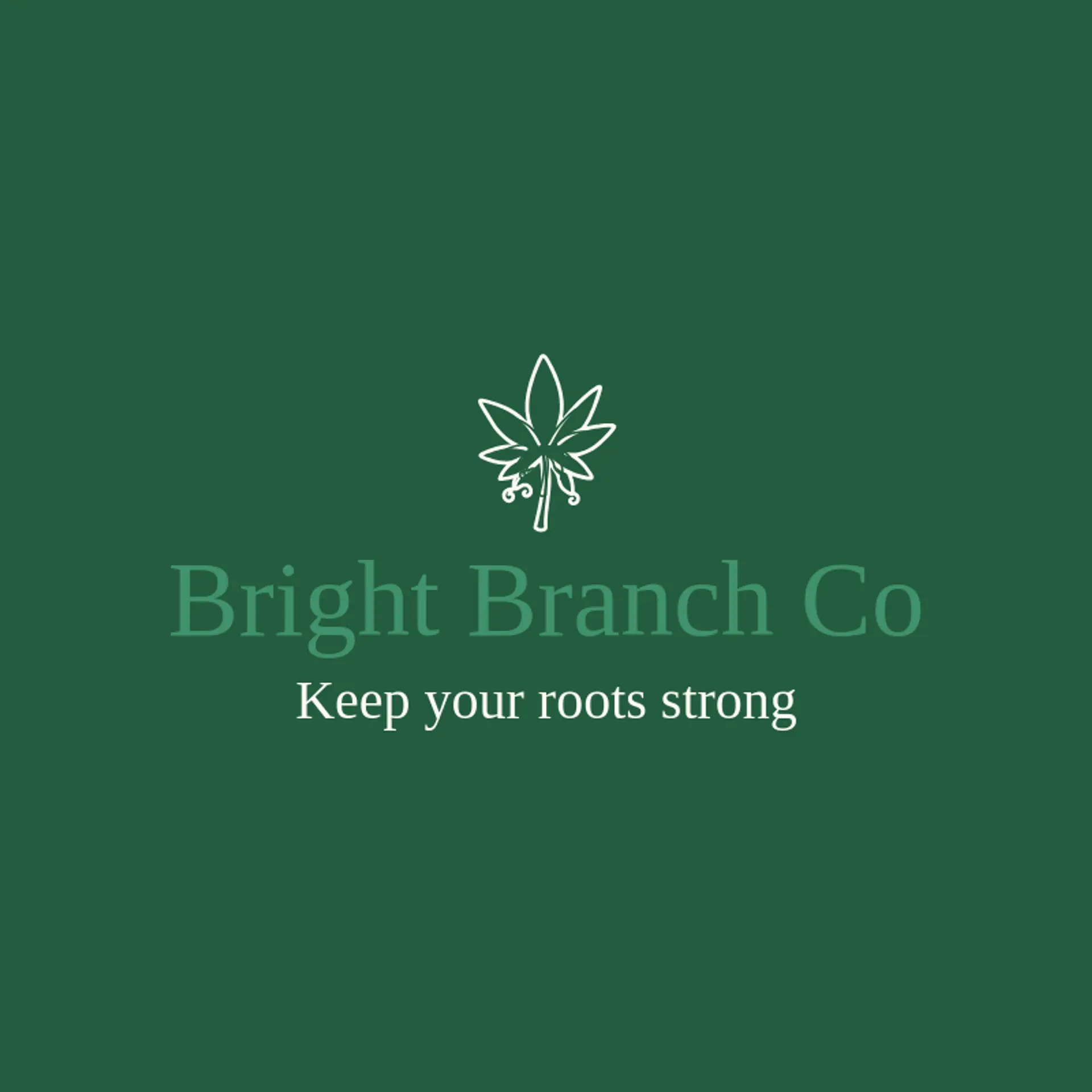 Bright Branch Co logo for marijuana