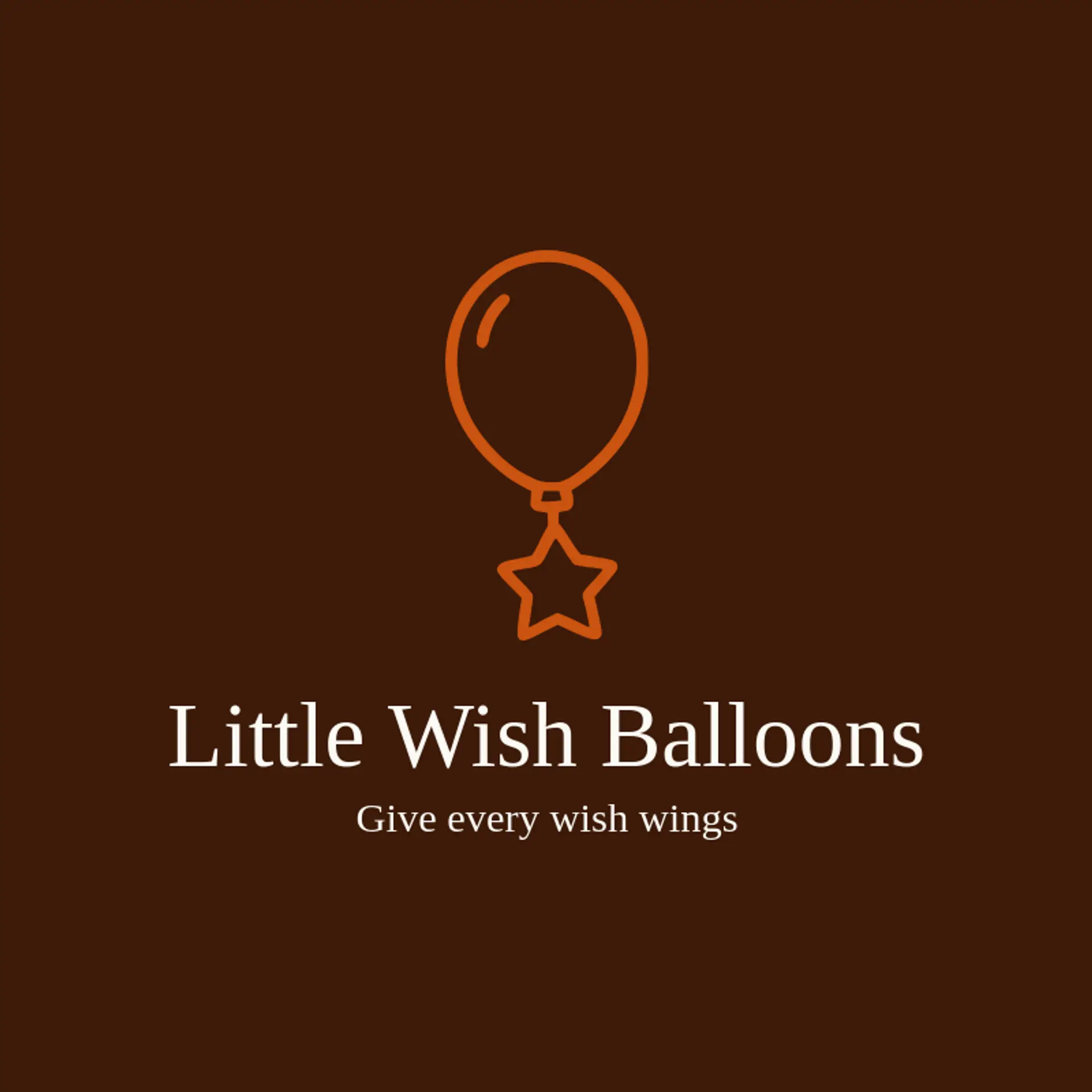 Little Wish Balloons logo for balloon
