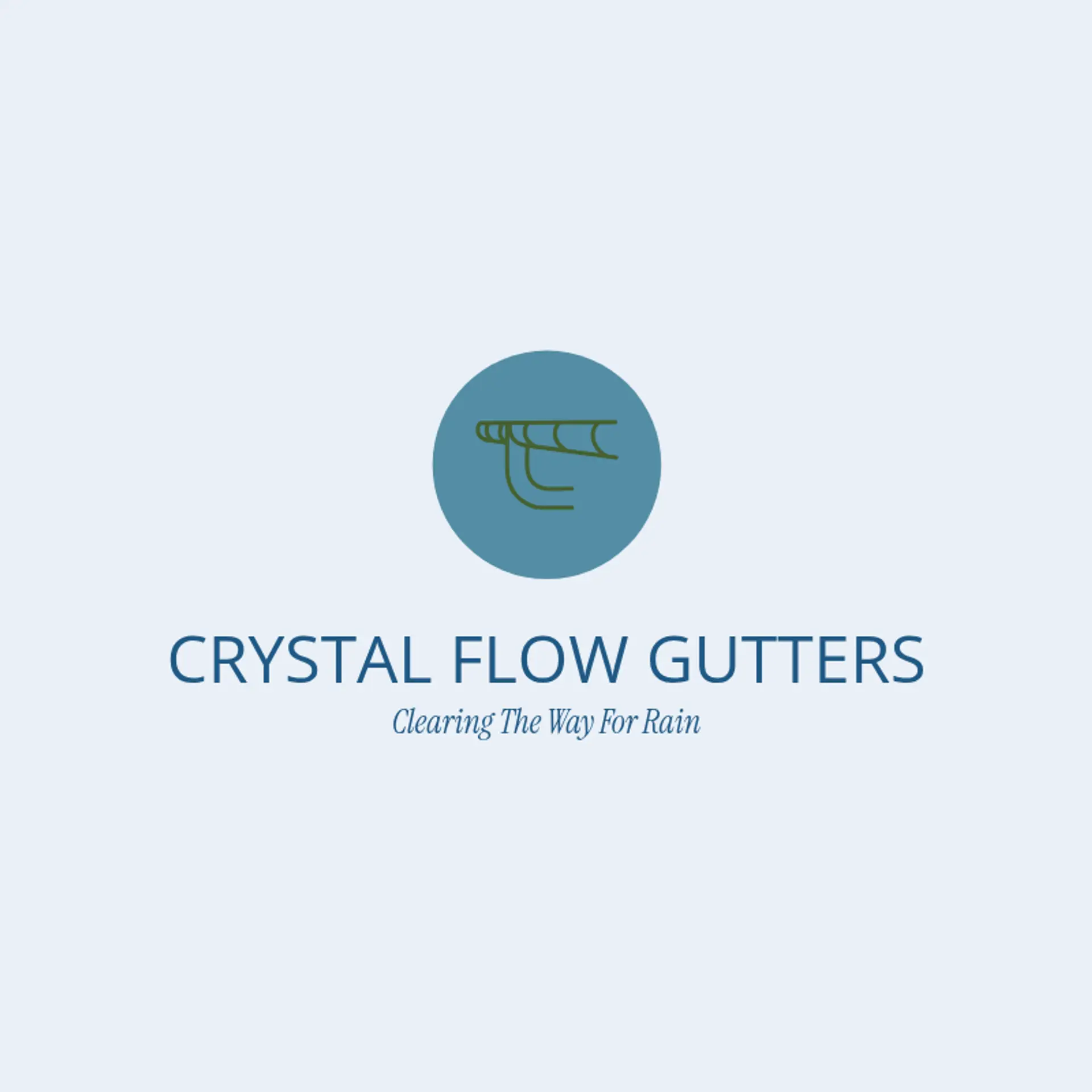 Crystal Flow Gutters logo for gutter cleaning
