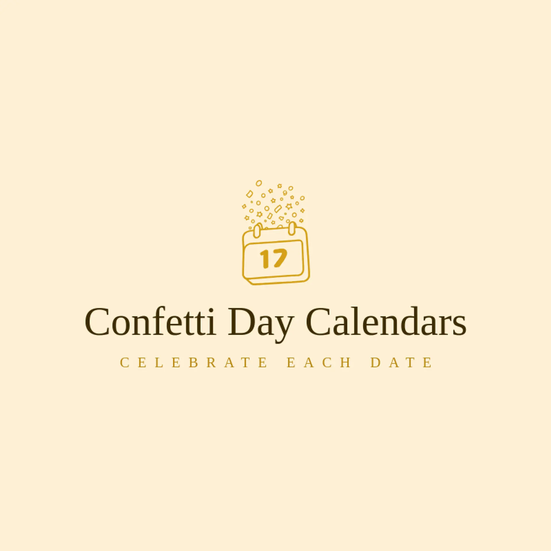 Confetti Day Calendars logo for calendar