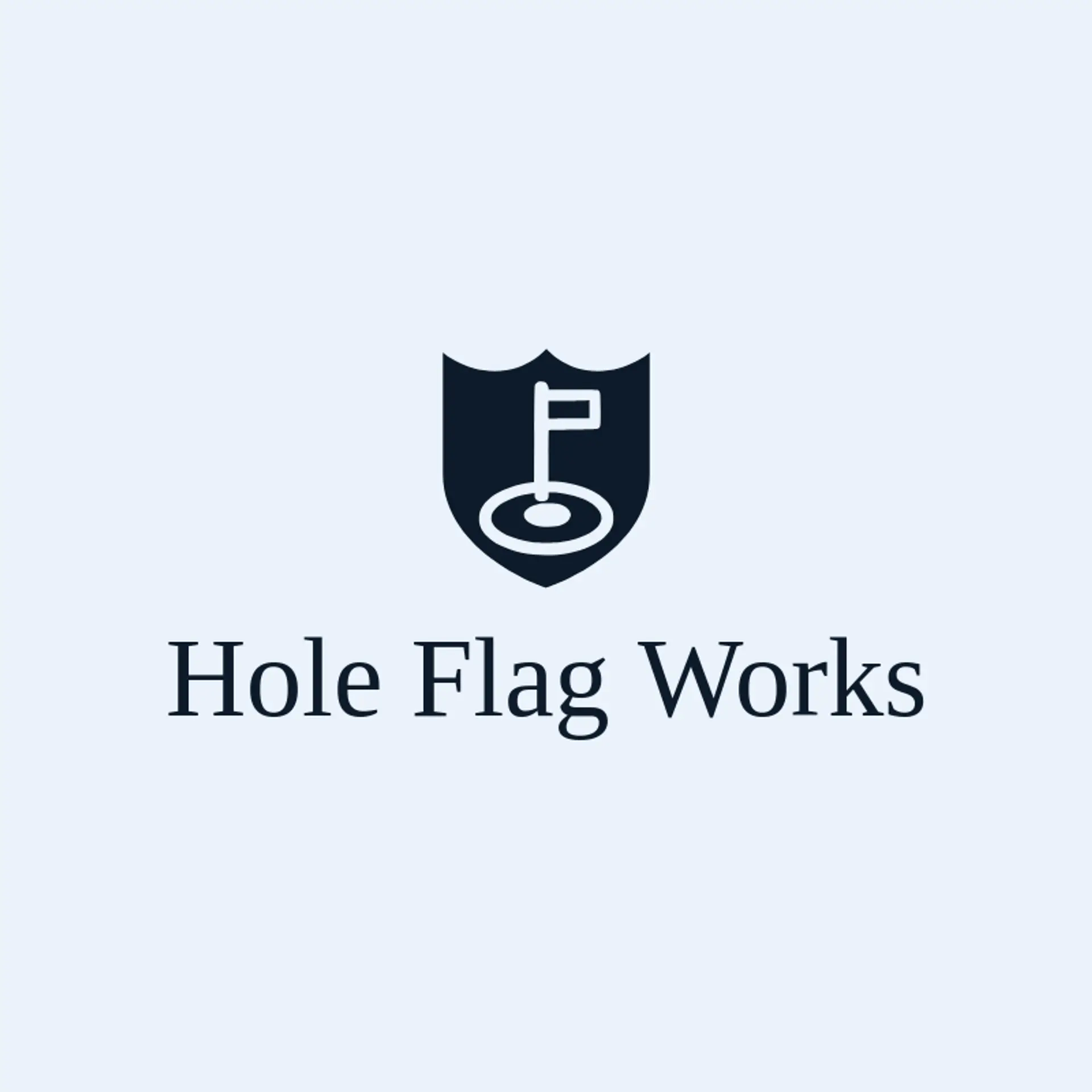 Hole Flag Works logo for hole