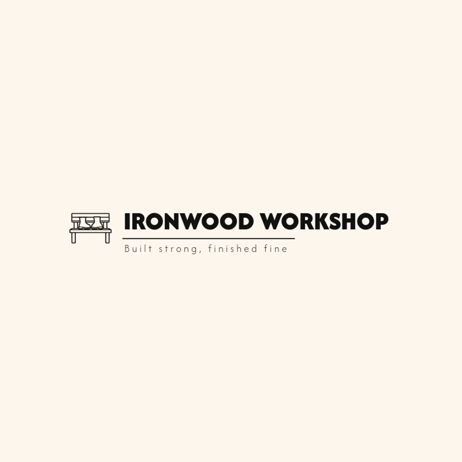 Ironwood Workshop logo for furniture