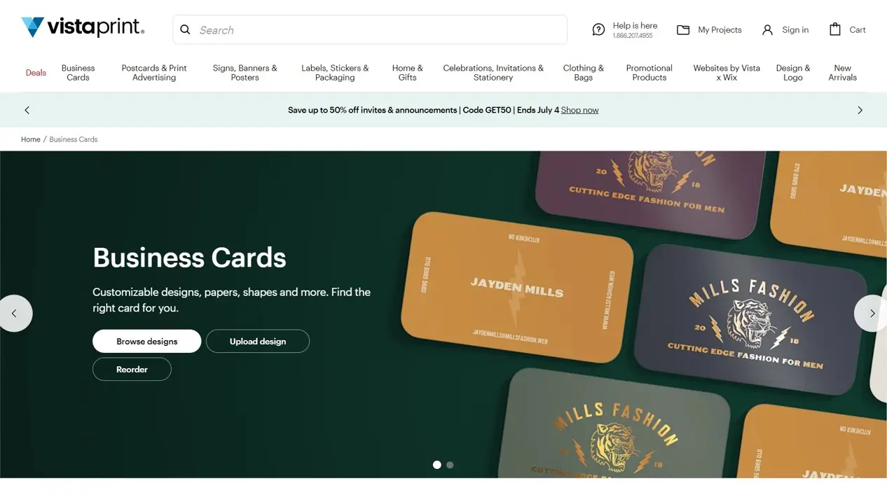 Vistaprint business card templates