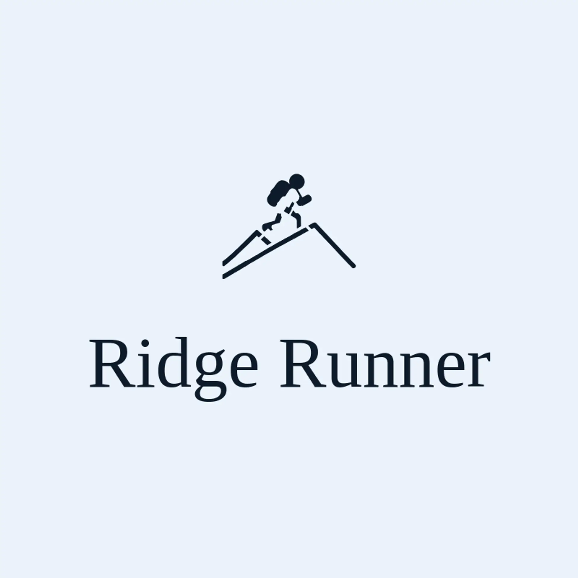 Ridge Runner logo for hiking