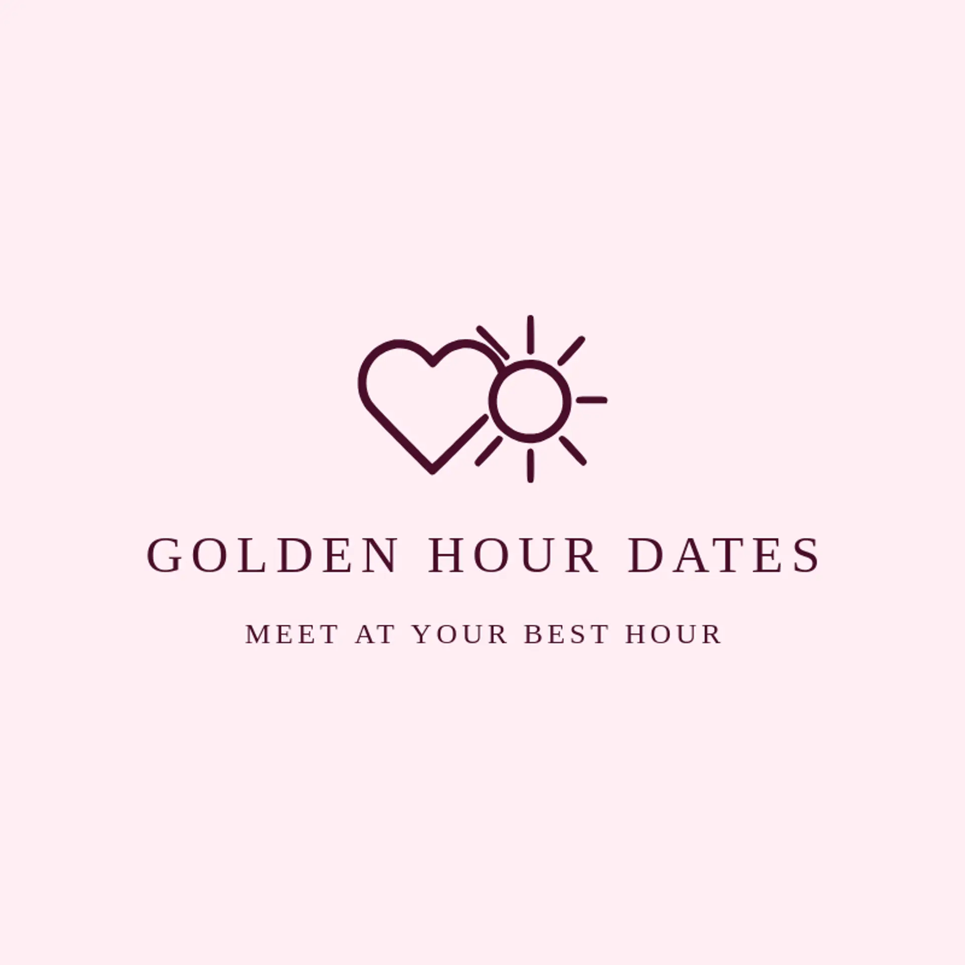 Golden Hour Dates logo for dating app