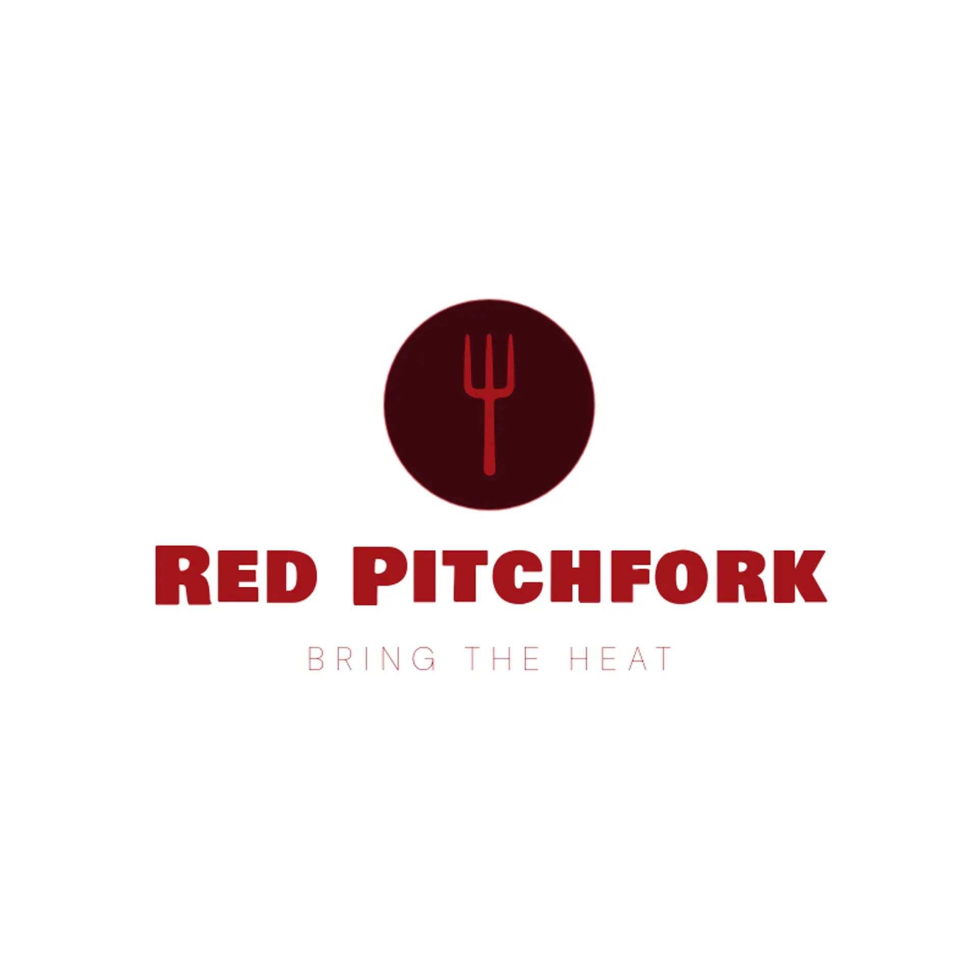 Red Pitchfork logo for devil