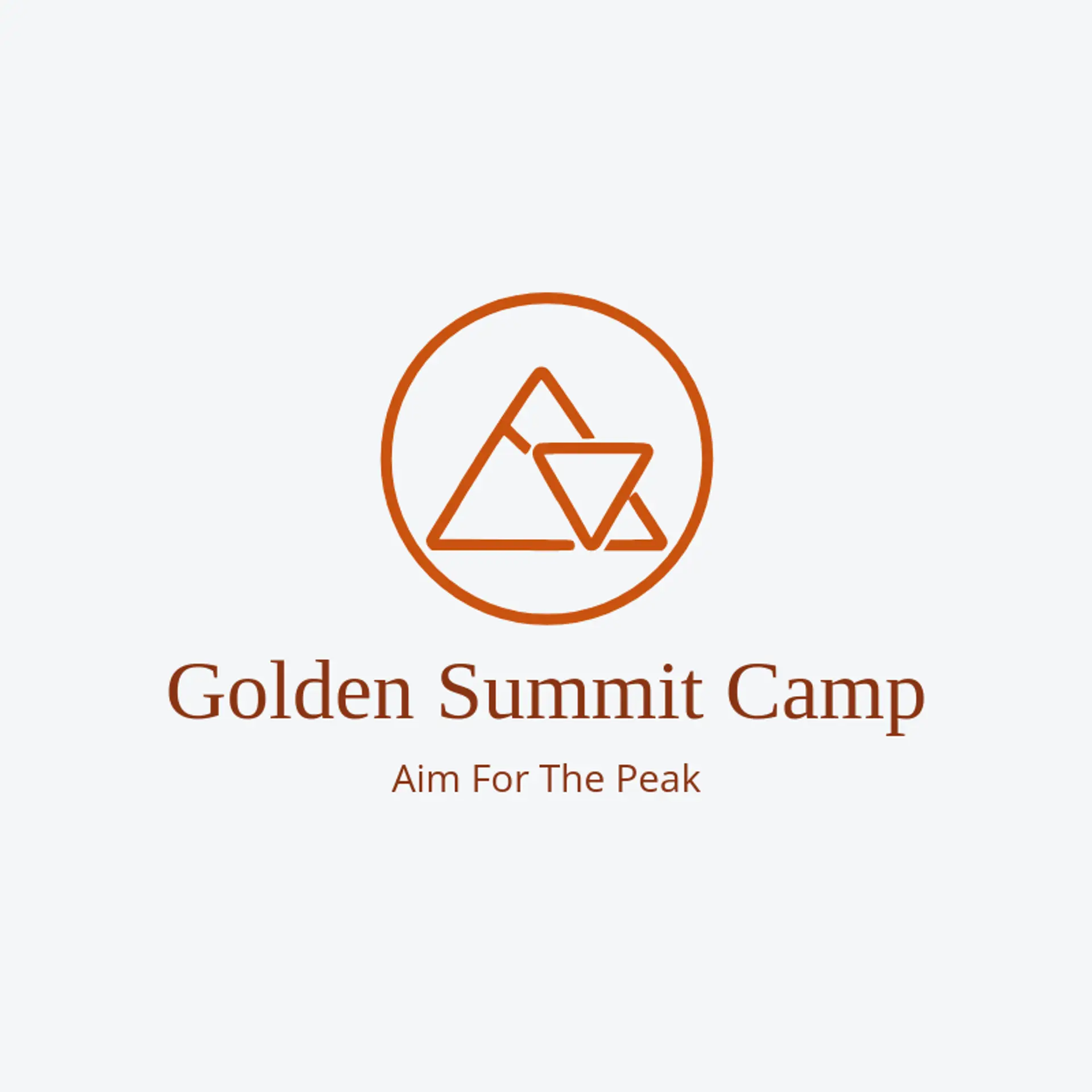 Golden Summit Camp logo for camp