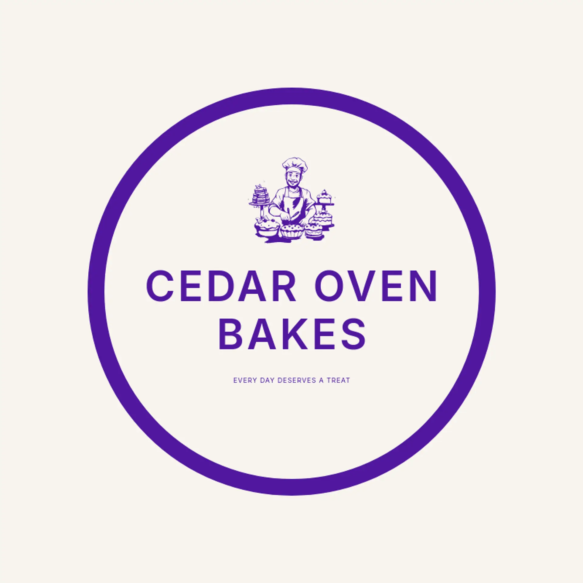 Cedar Oven Bakes logo for baker