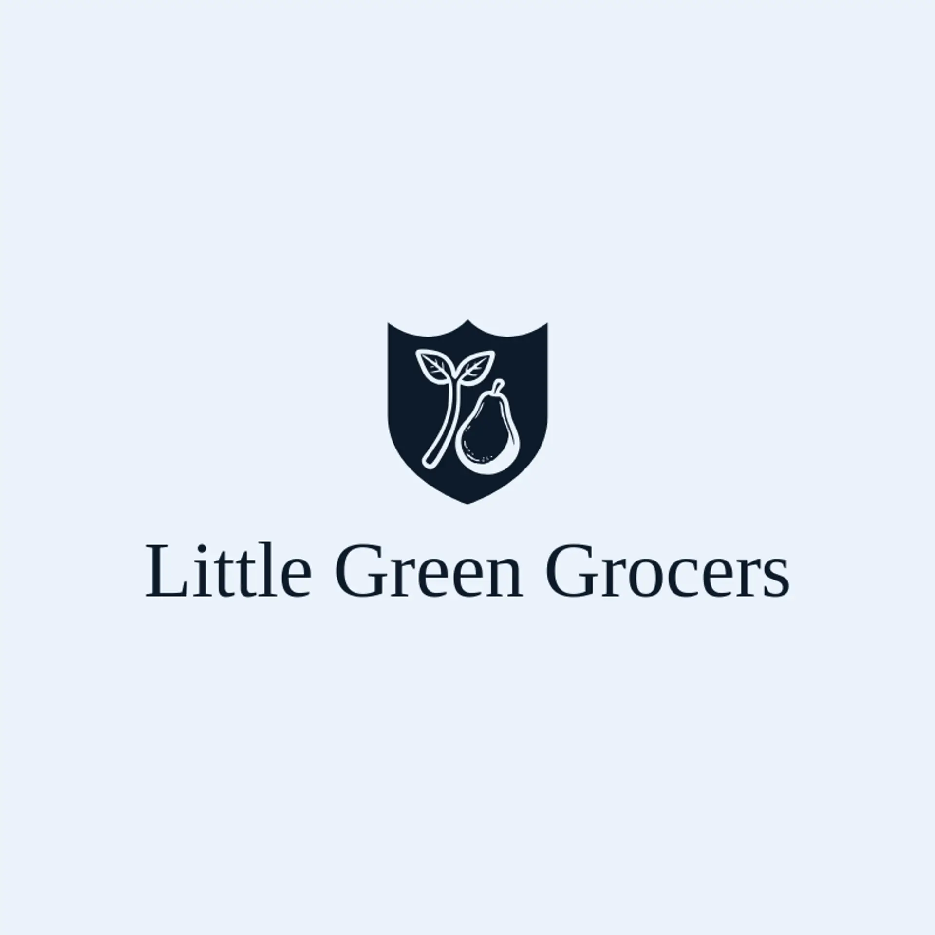 Little Green Grocers logo for grocery store