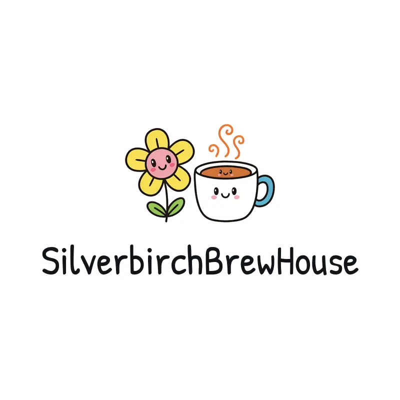 Minimal coffee cup and home symbol logo for a neighborhood cafe