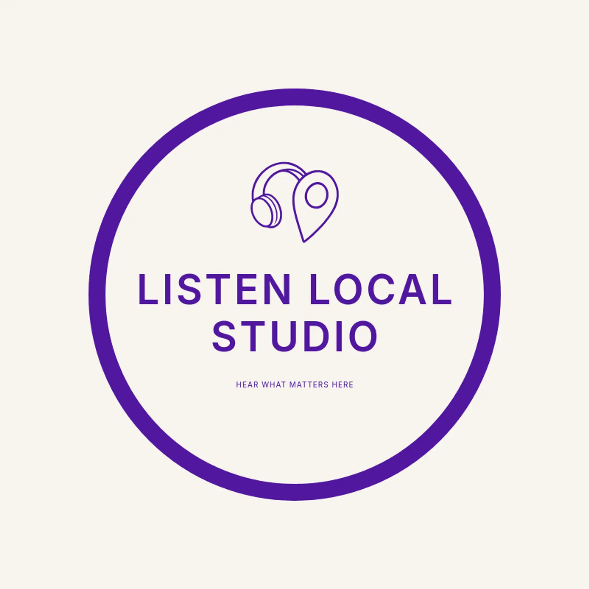 Listen Local Studio logo for youtube channel