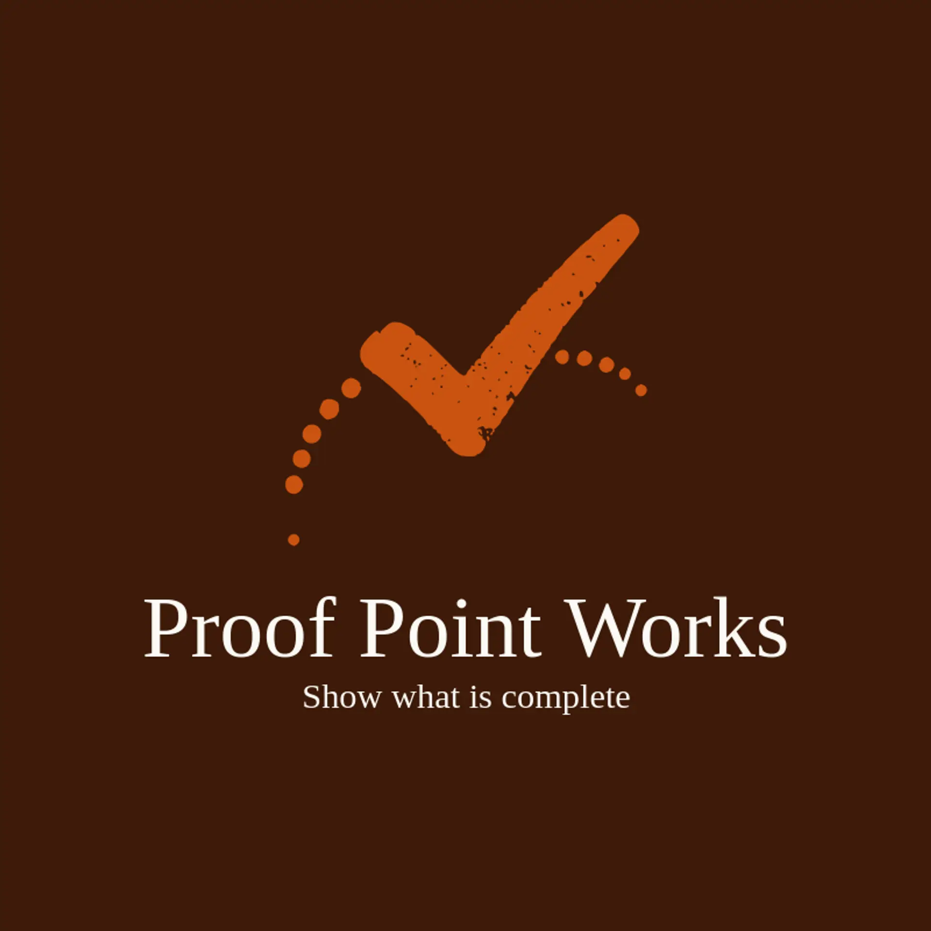 Proof Point Works logo for check mark