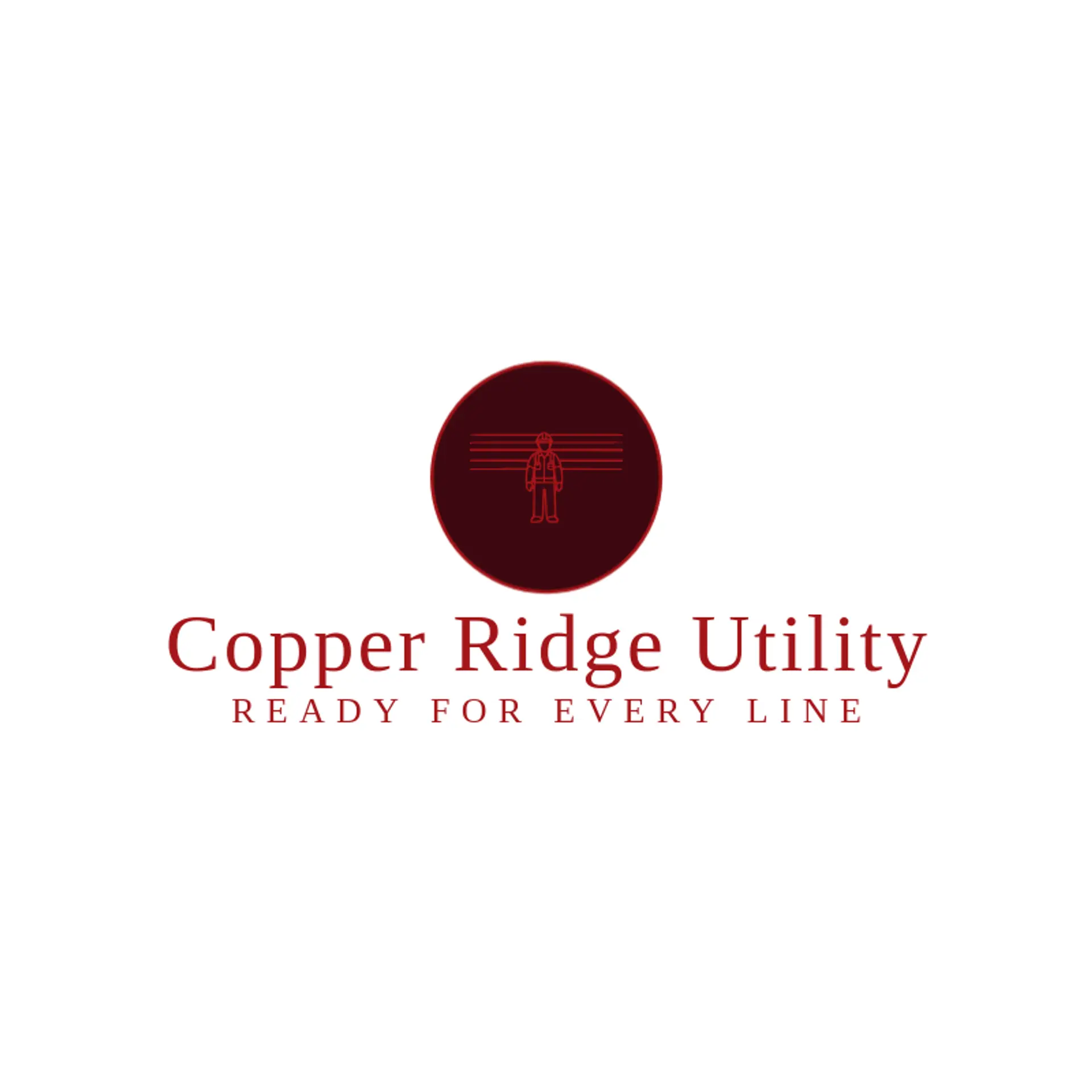 Copper Ridge Utility logo for lineman