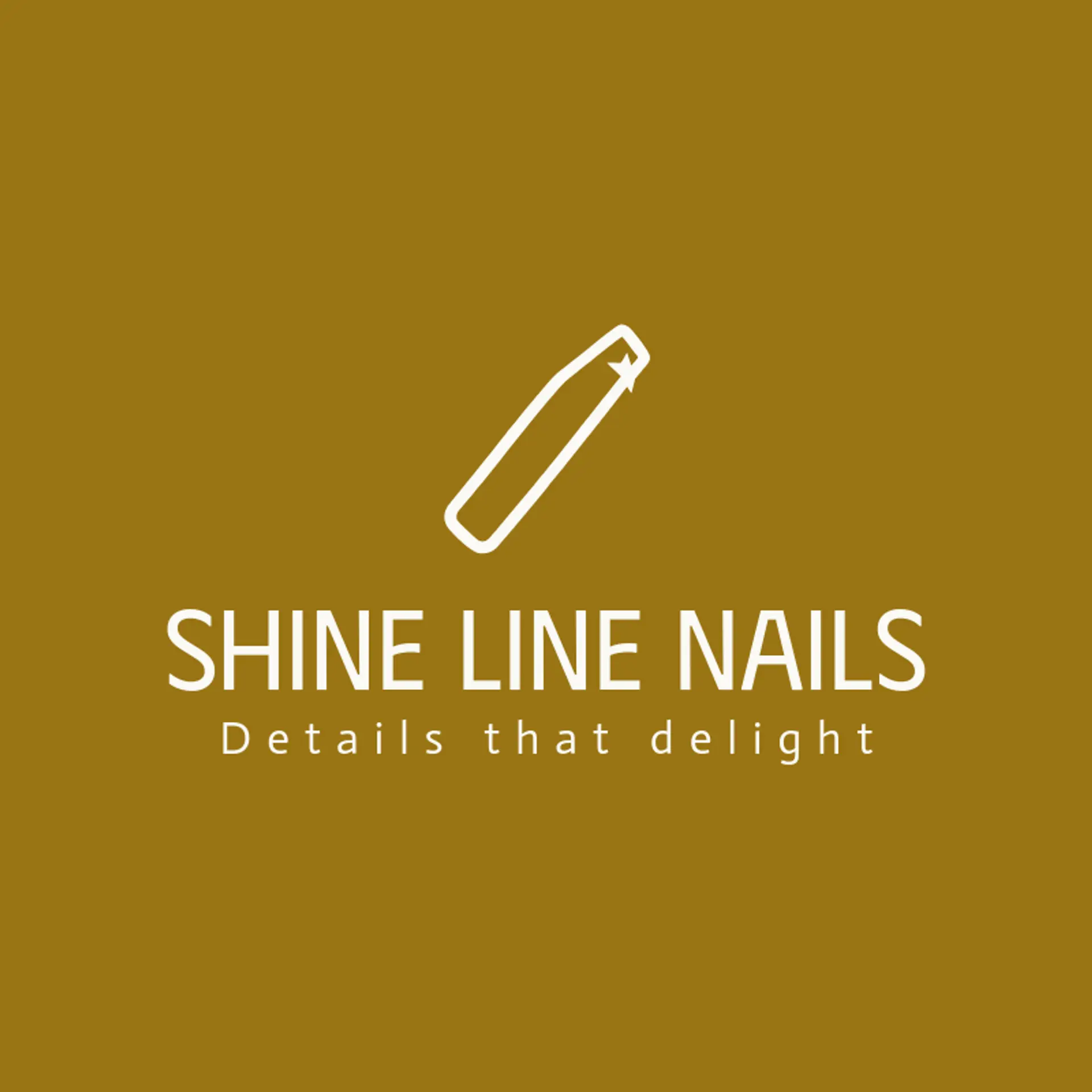 Shine Line Nails logo for nail