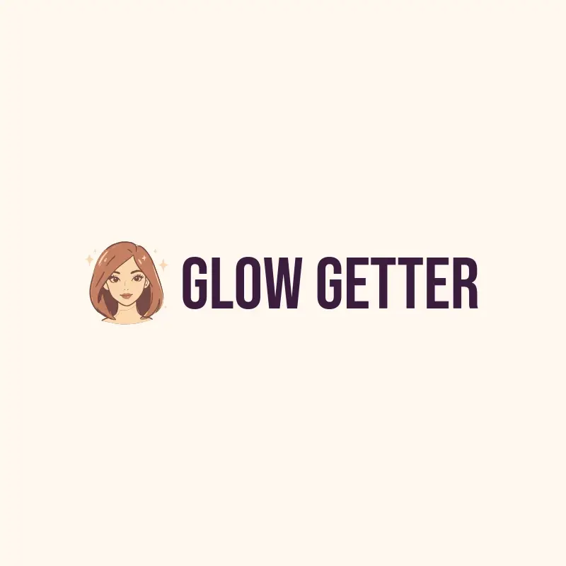The makeup name Glow Getter as a branded logo with a color icon