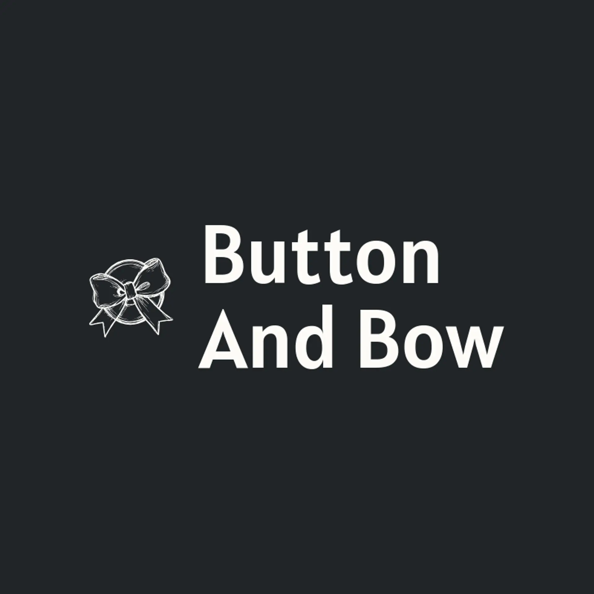 Button And Bow logo for tailor