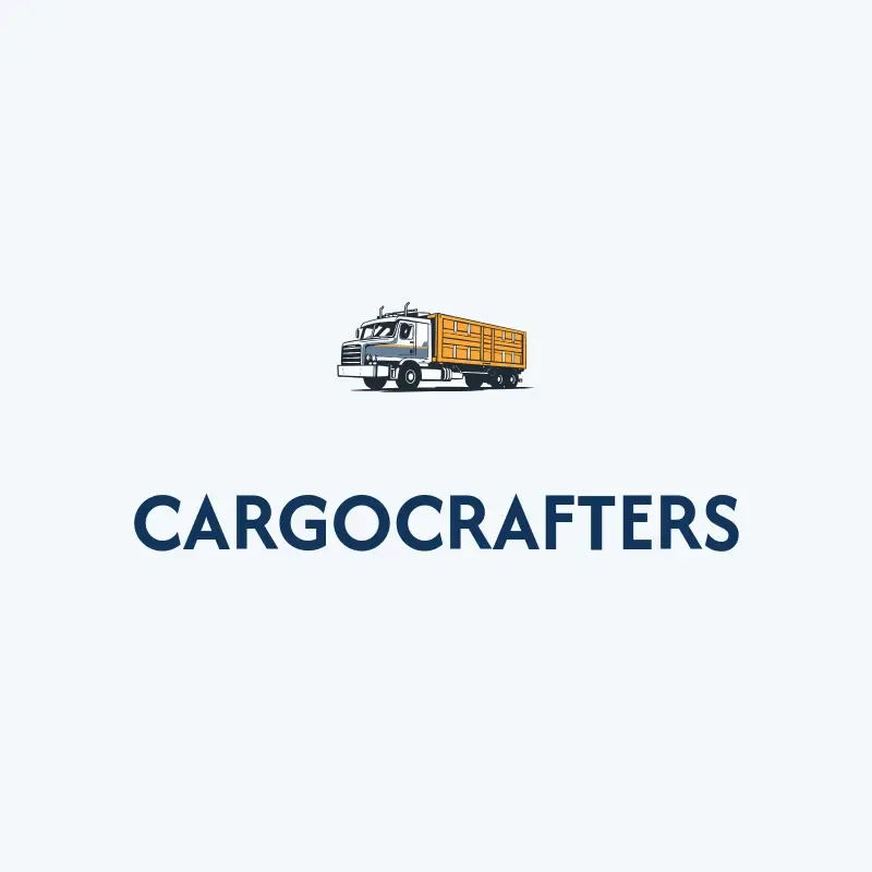 The trucking company name CargoCrafters as a branded logo with a color icon