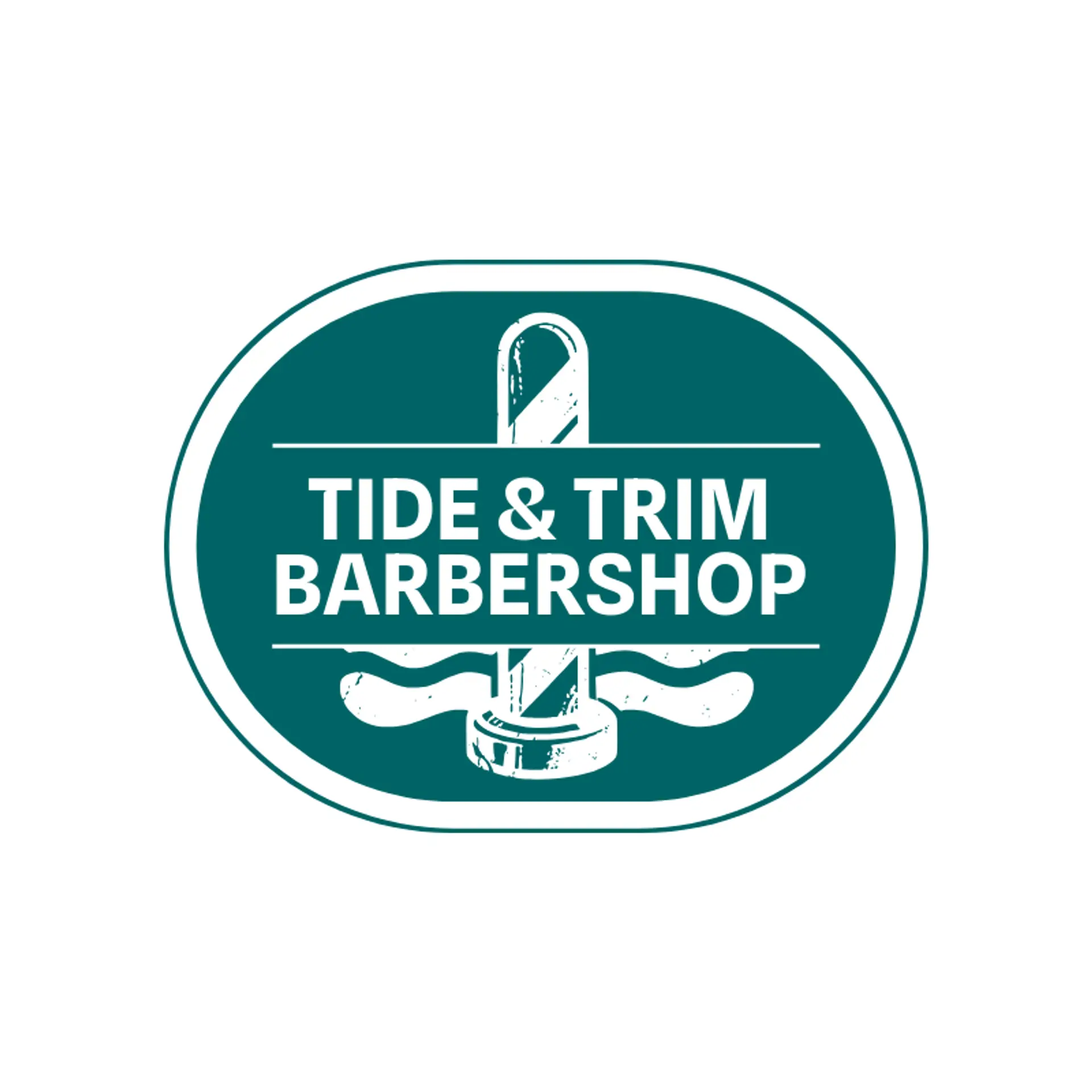 Tide & Trim Barbershop logo for men salon