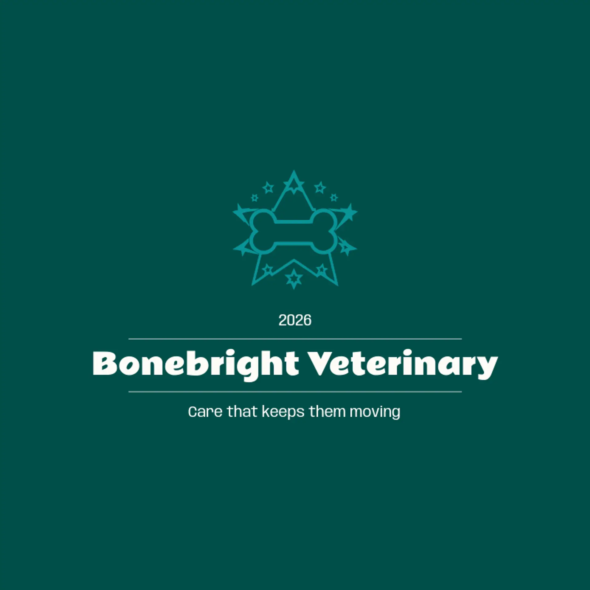 Bonebright Veterinary logo for veterinary