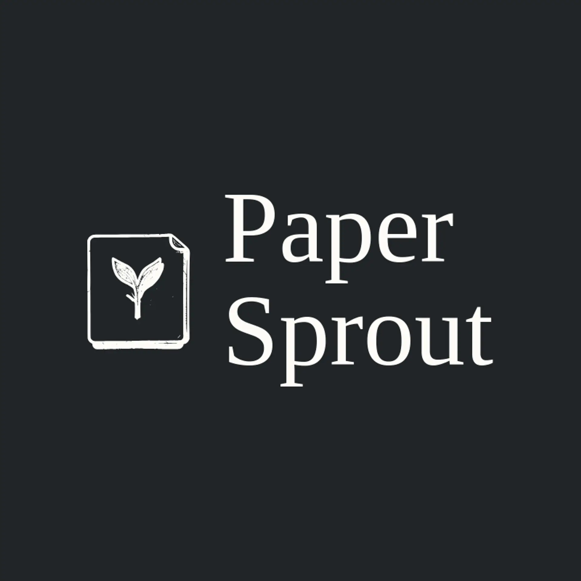 Paper Sprout logo for paper