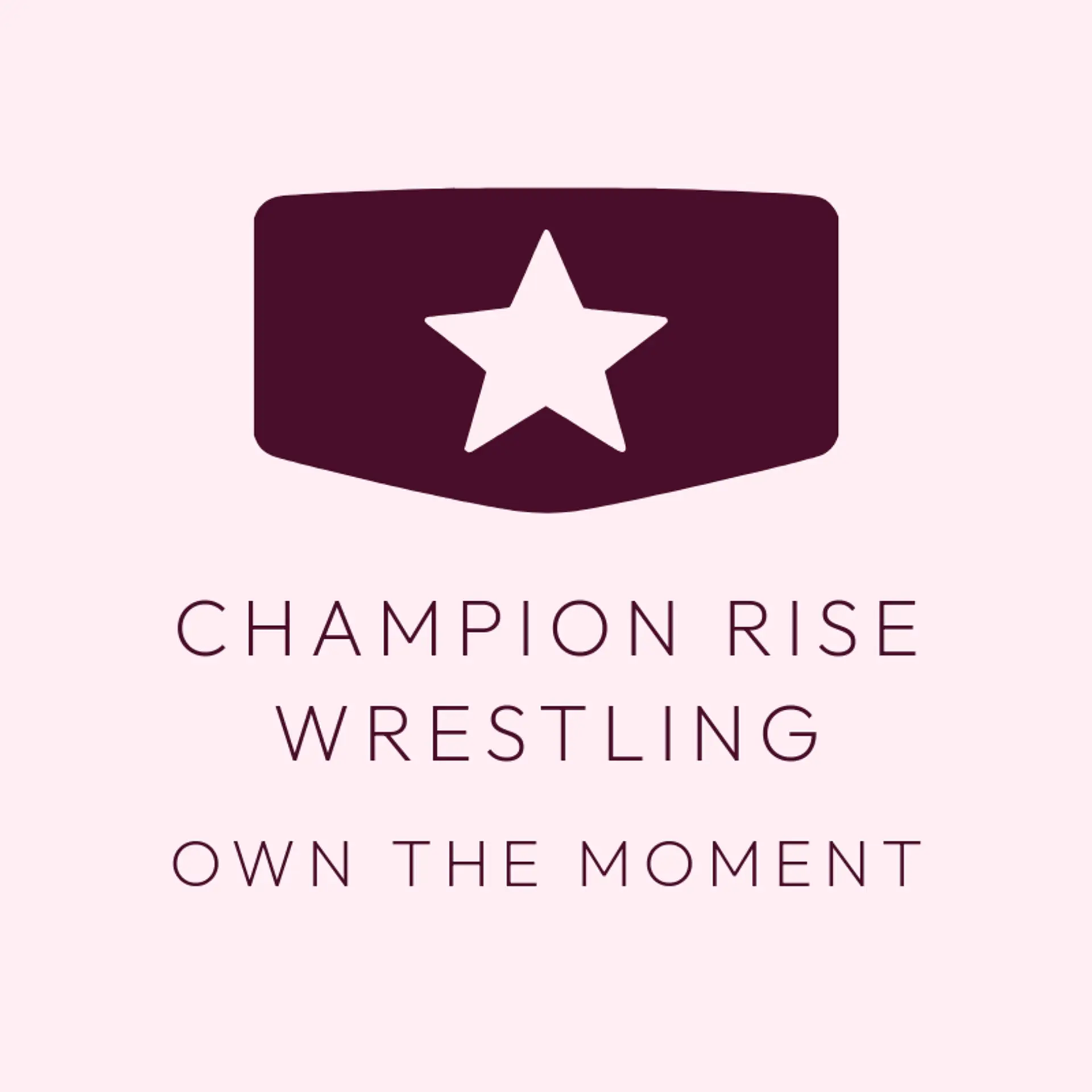 Champion Rise Wrestling logo for wrestling