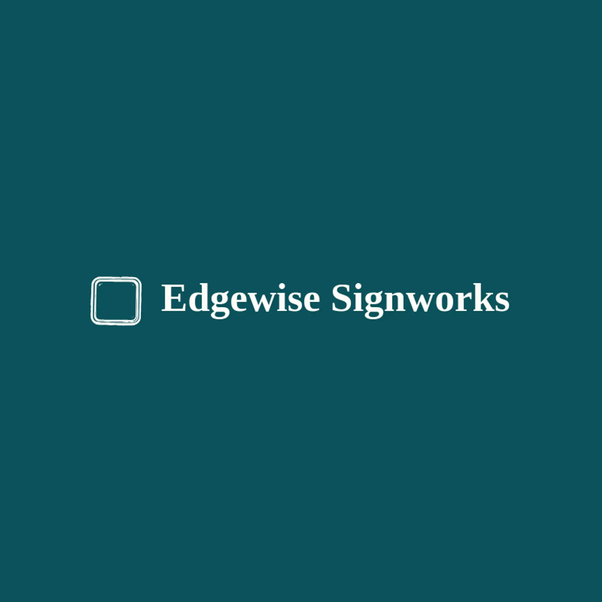 Edgewise Signworks logo for acrylic