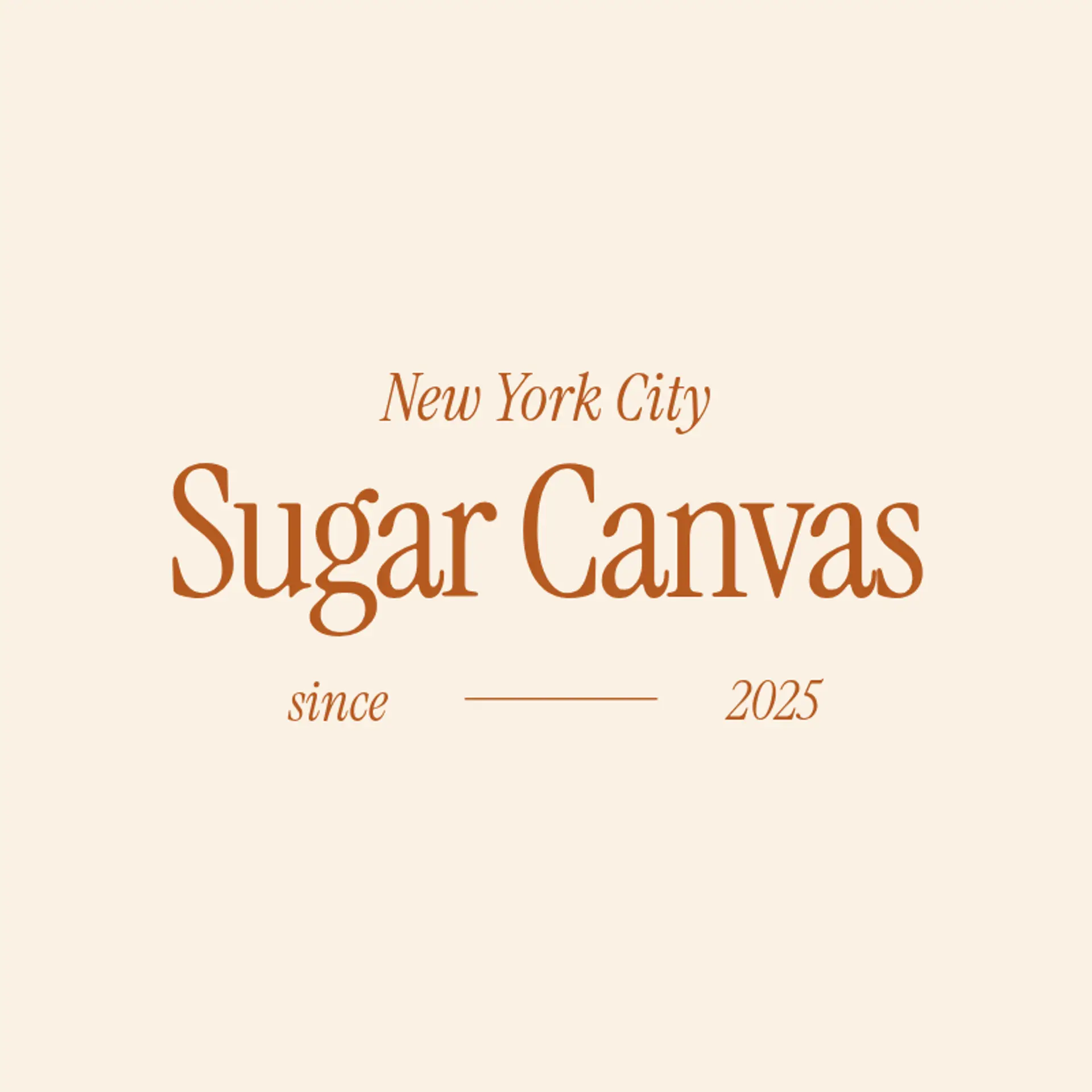 Sugar Canvas logo for unique bakery