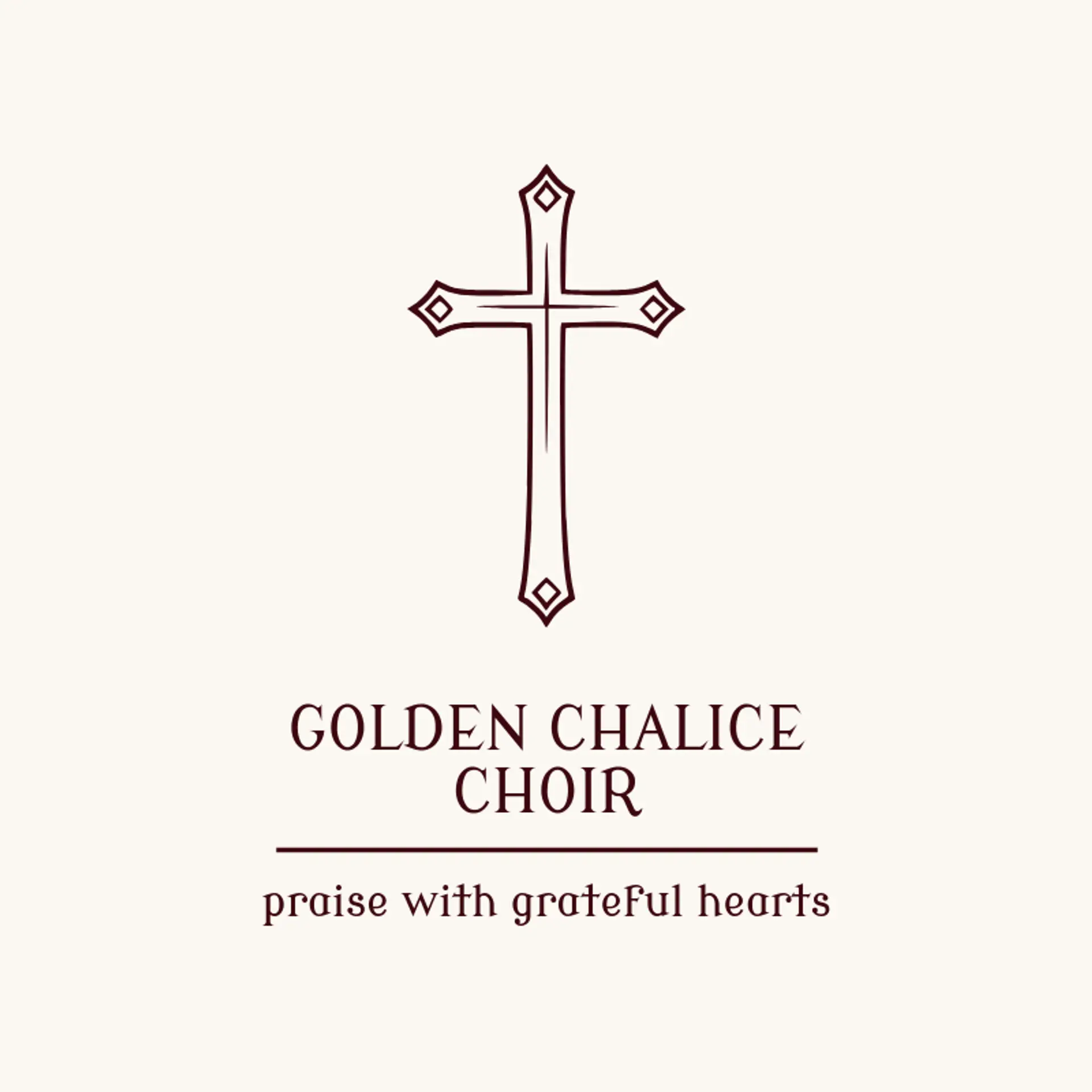 Golden Chalice Choir logo for catholic