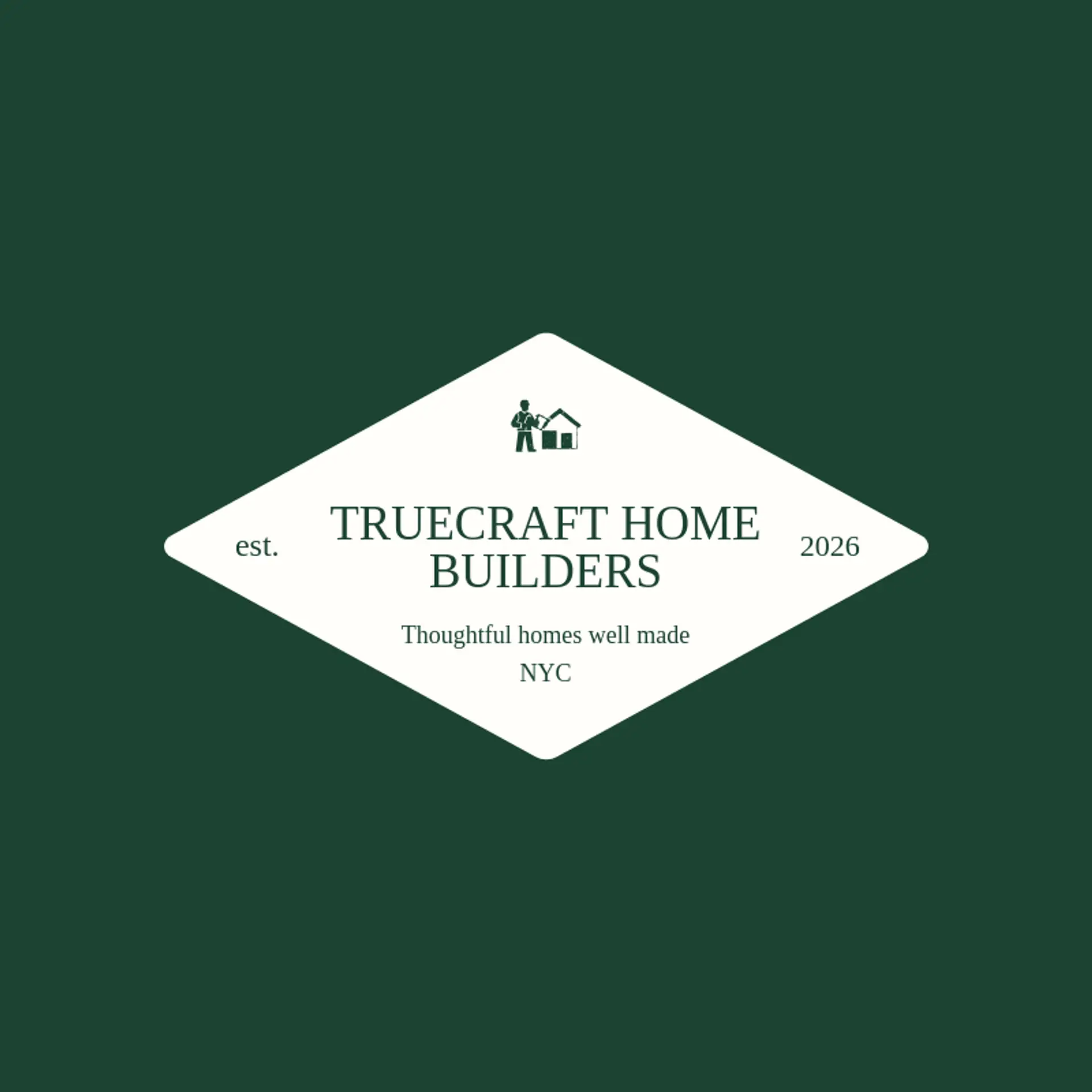 Truecraft Home Builders logo for home builder