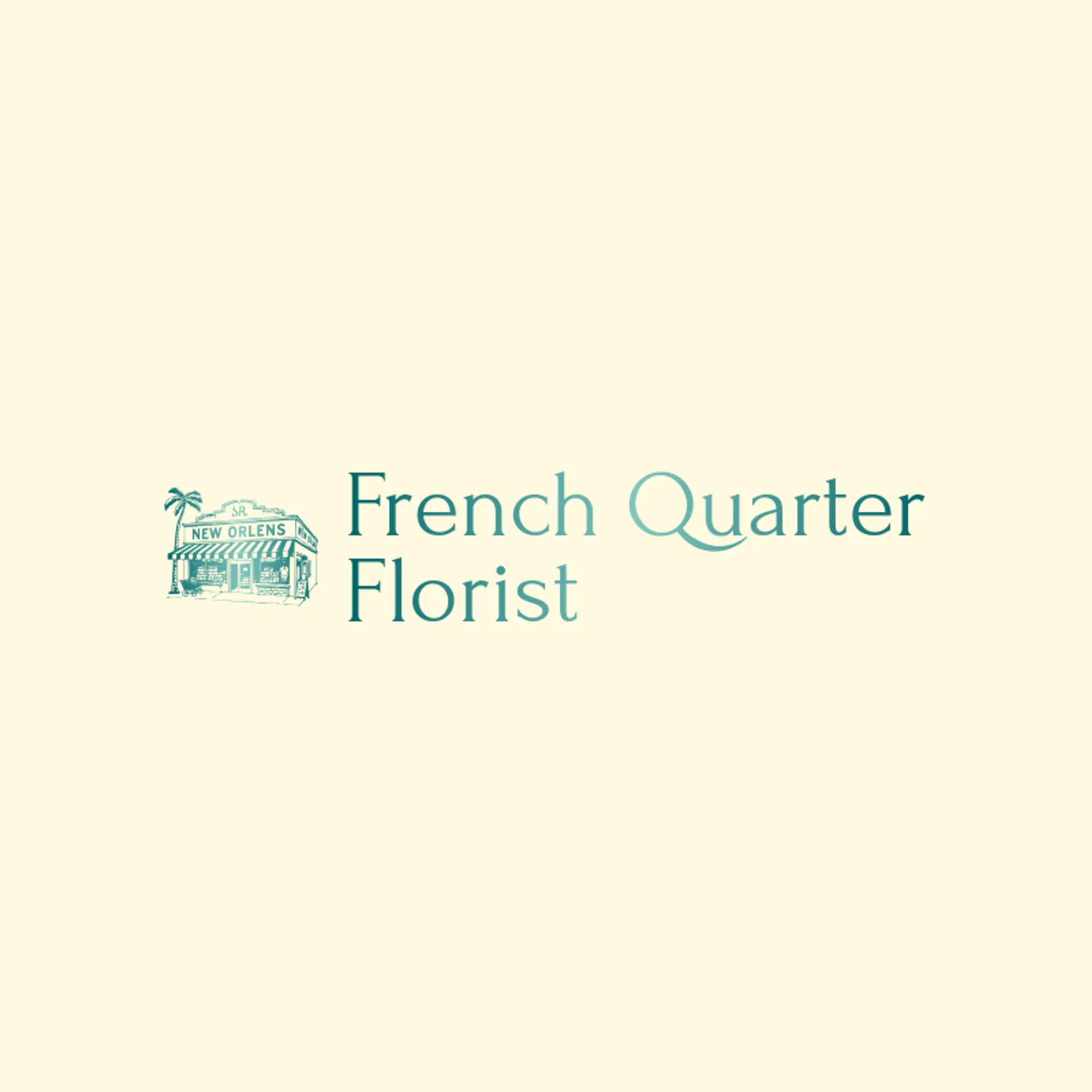 French Quarter Florist logo for new orleans