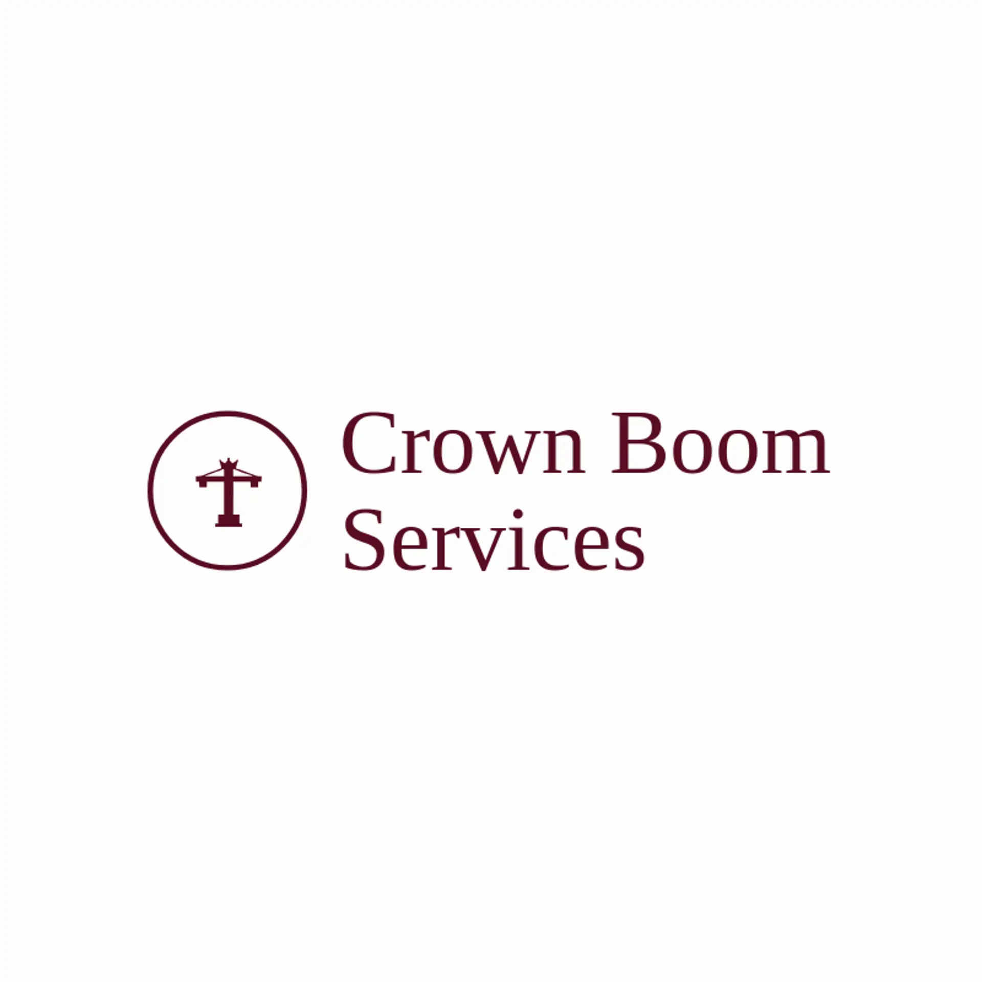 Crown Boom Services logo for crane