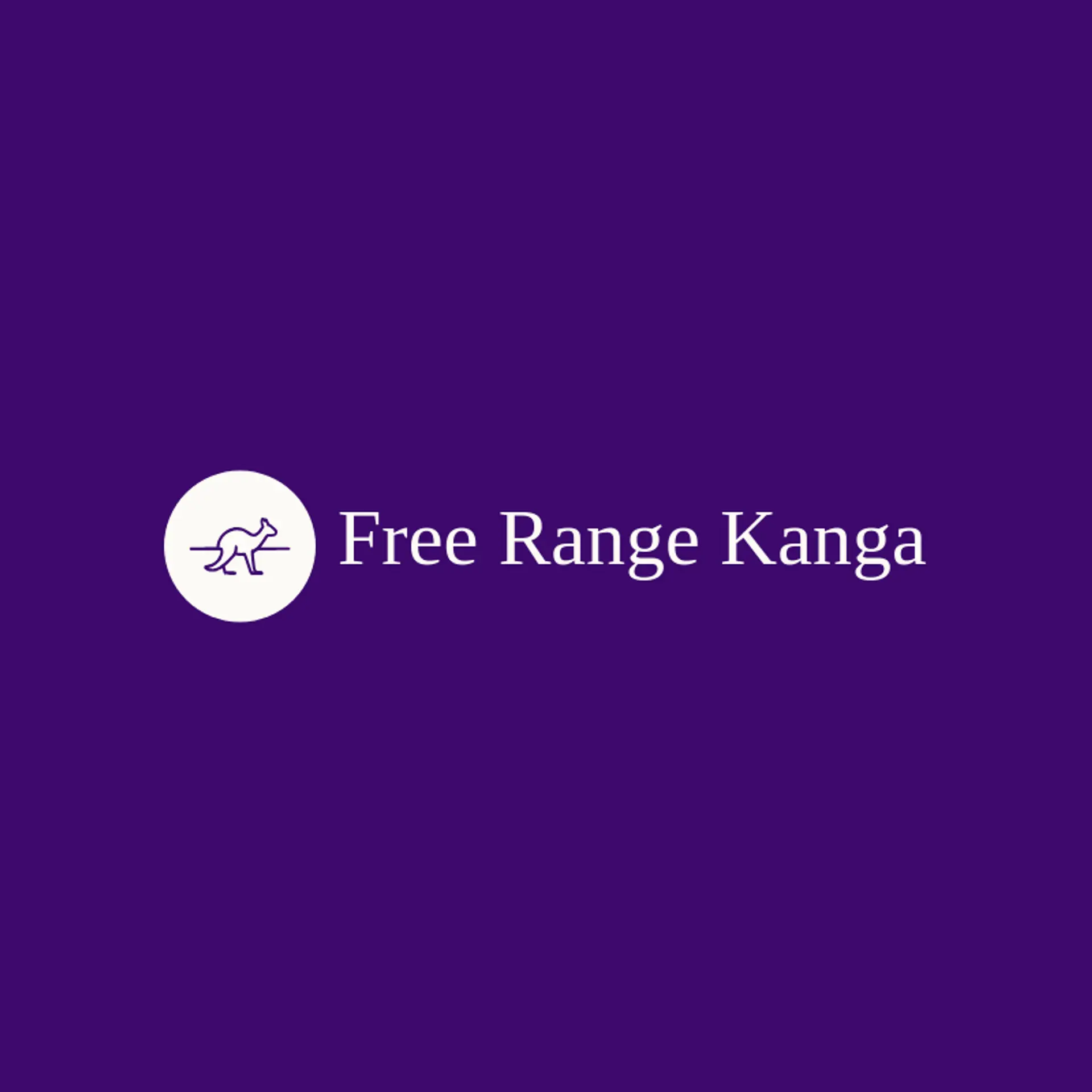 Free Range Kanga logo for kangaroo