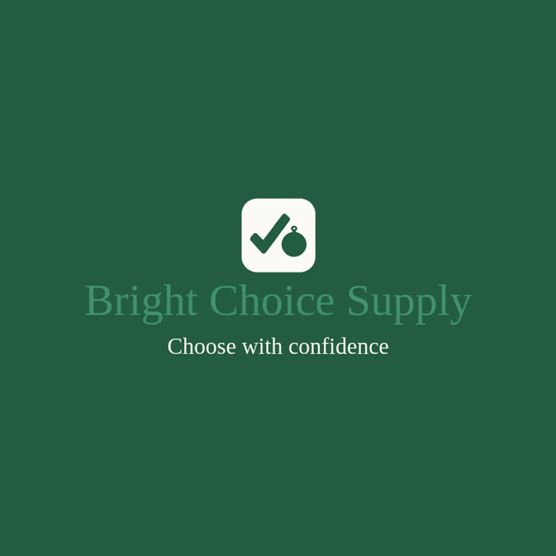 Bright Choice Supply logo for check mark